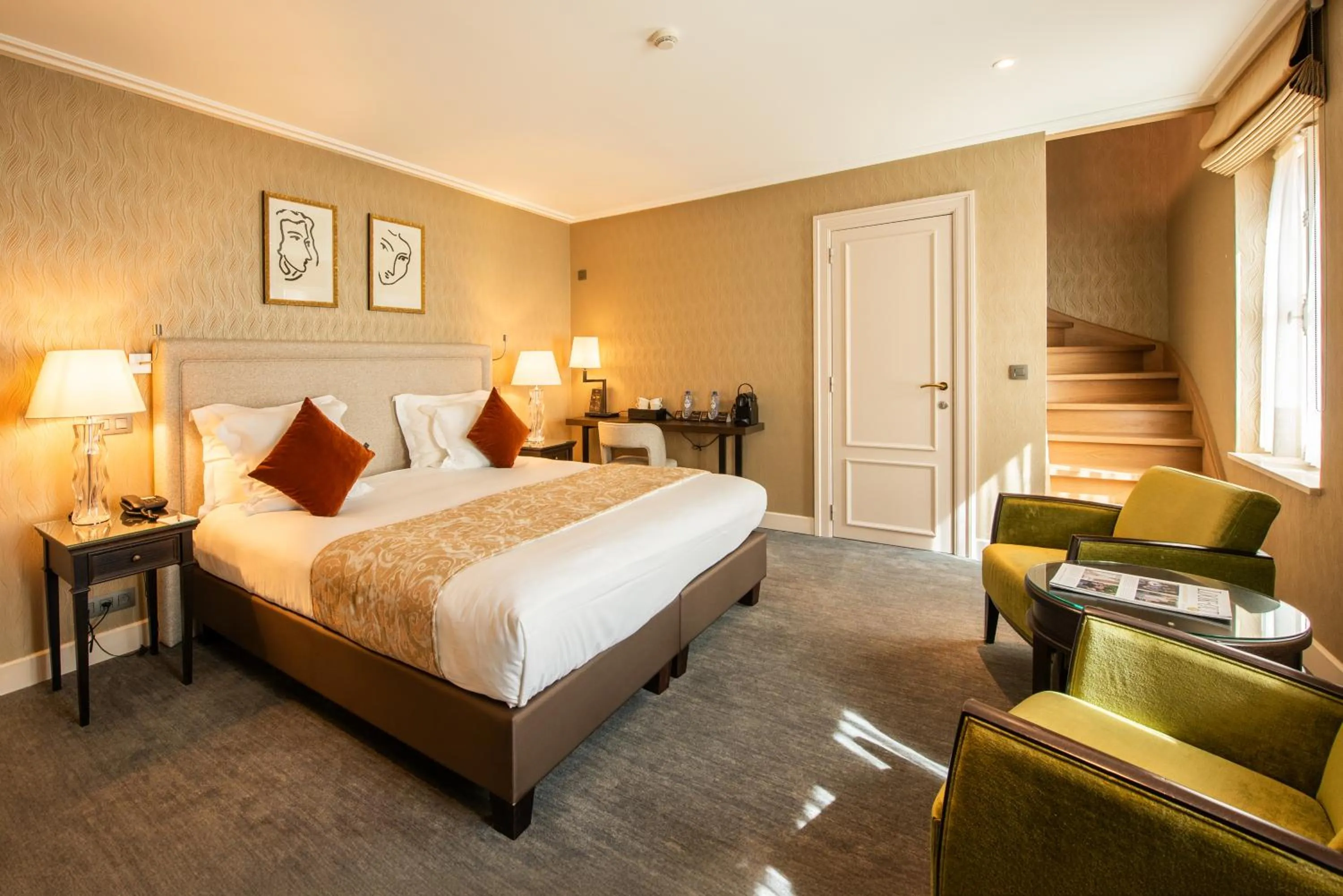 Bedroom, Bed in Dukes' Palace Brugge - by Dukes' Hotel Collection