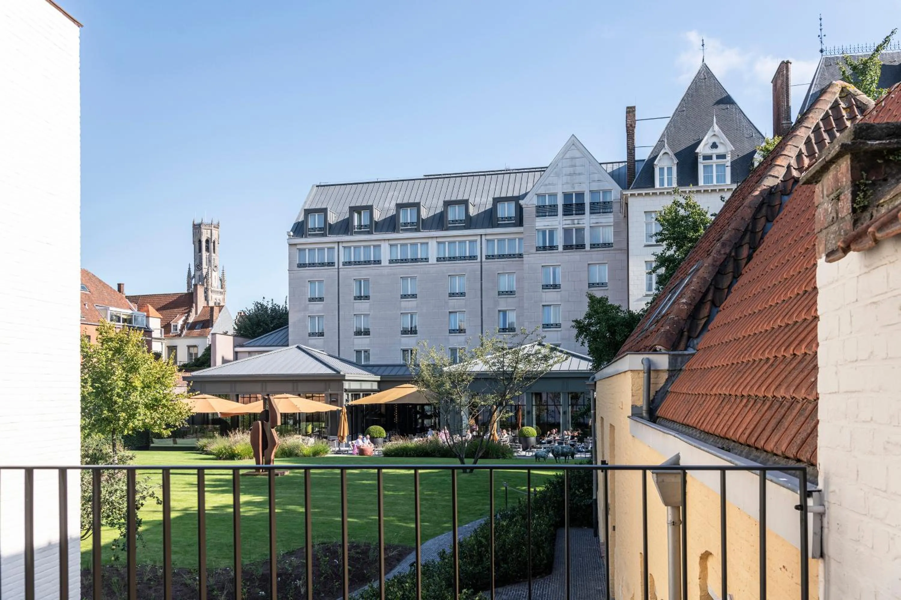 Garden view in Dukes' Palace Brugge - by Dukes' Hotel Collection