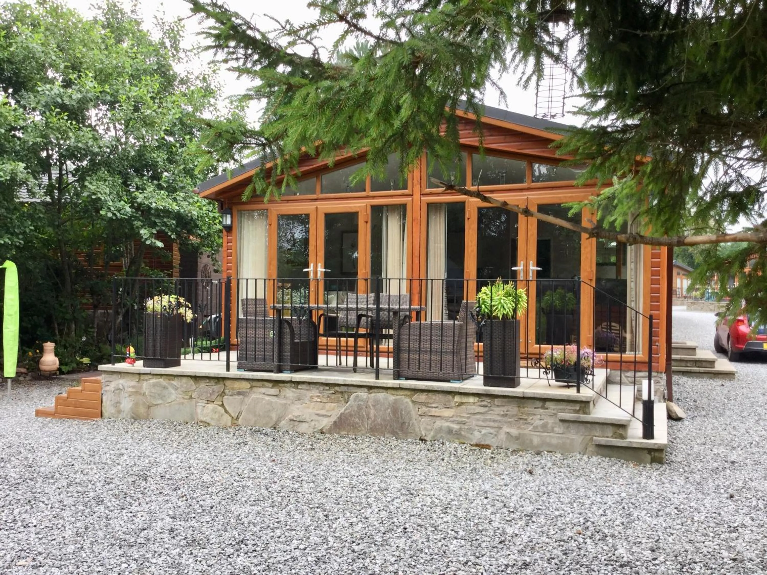 Patio in Rannoch Lodge