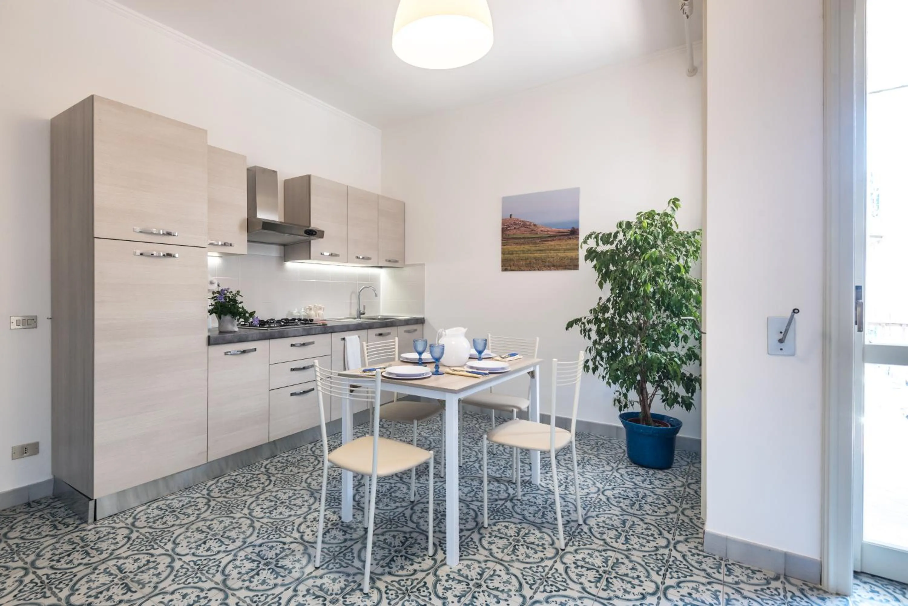 Kitchen or kitchenette in Suite della villa