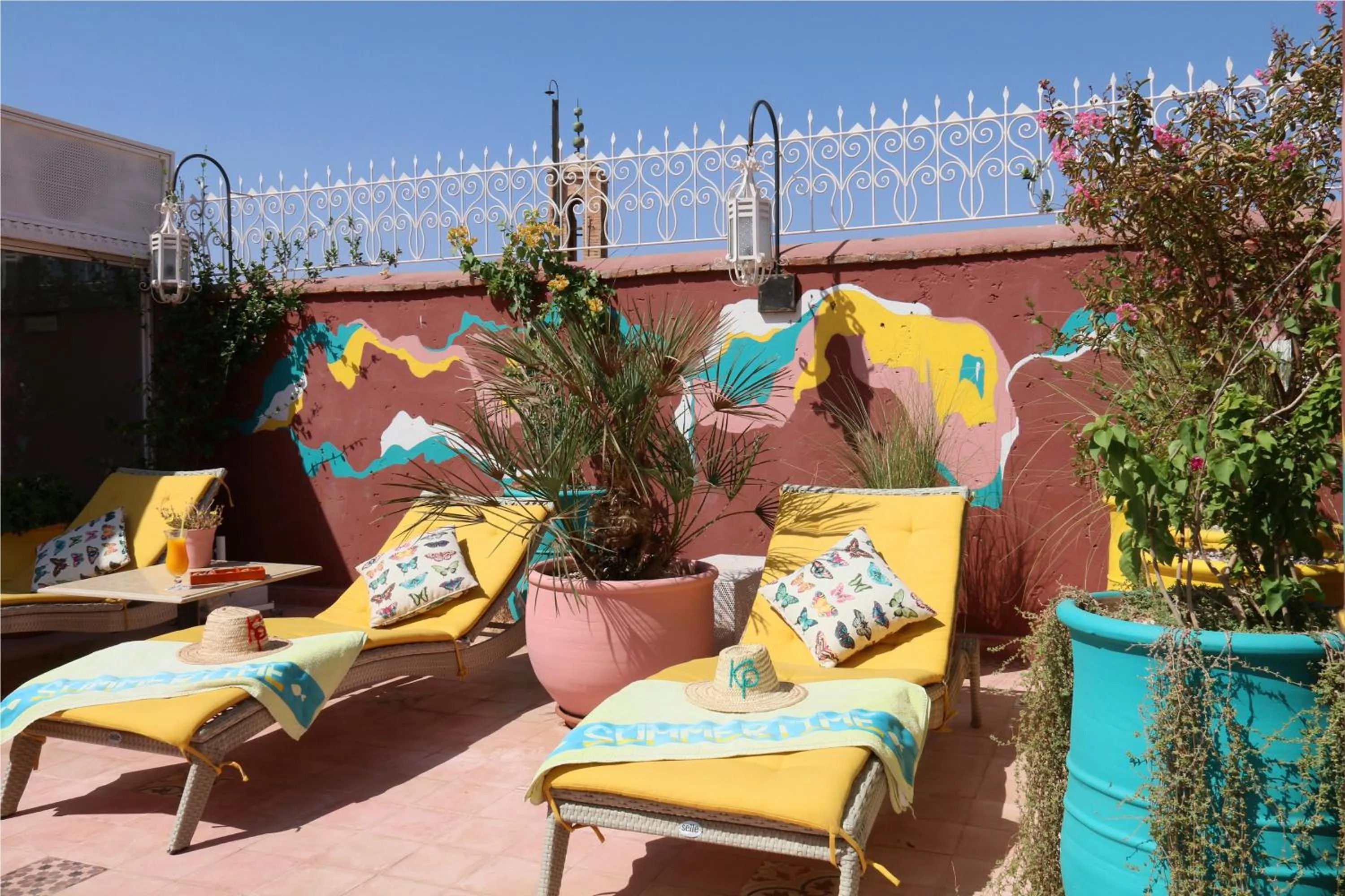 Balcony/Terrace in Riad Karmela Princesse