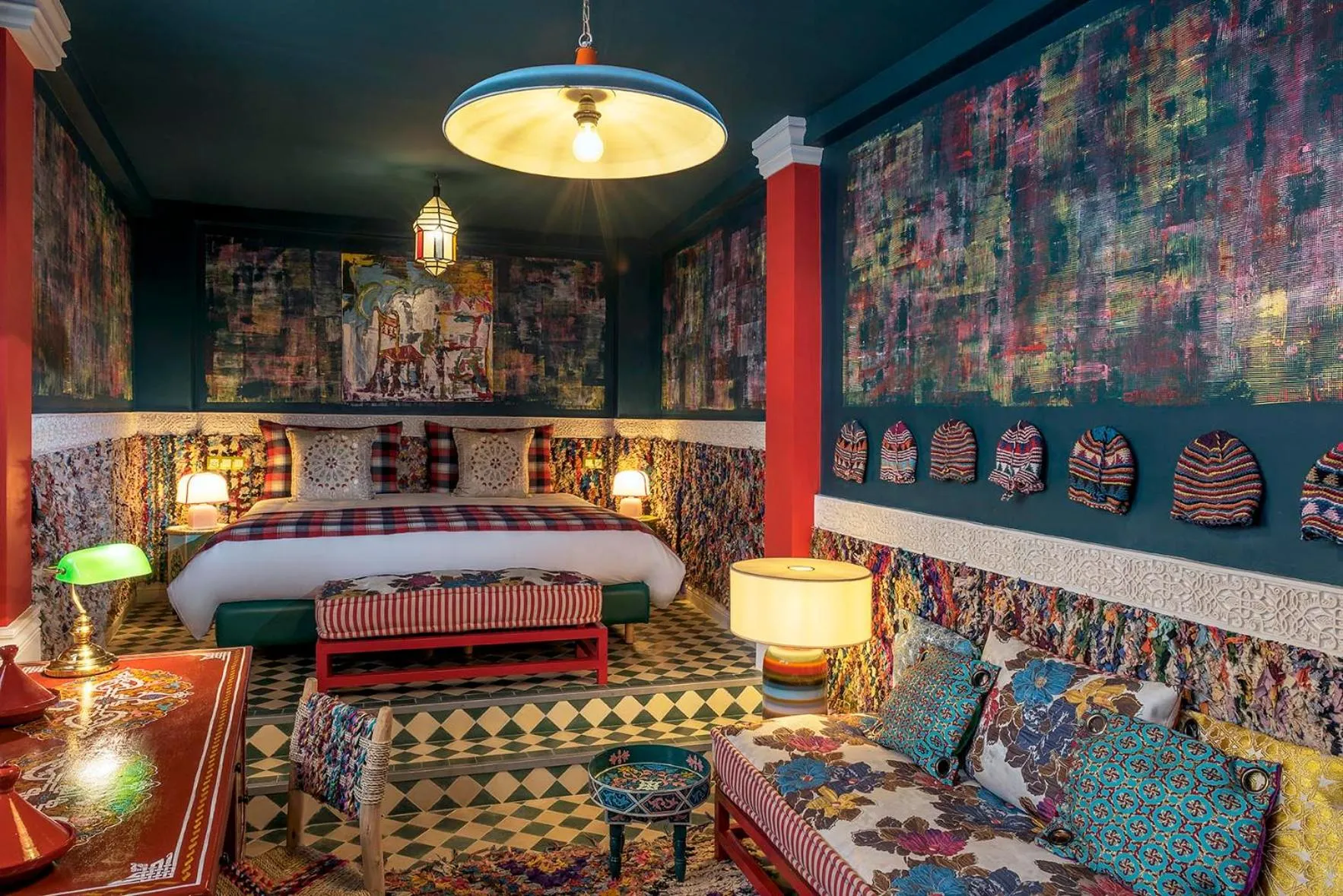 Bed in Riad Karmela Princesse