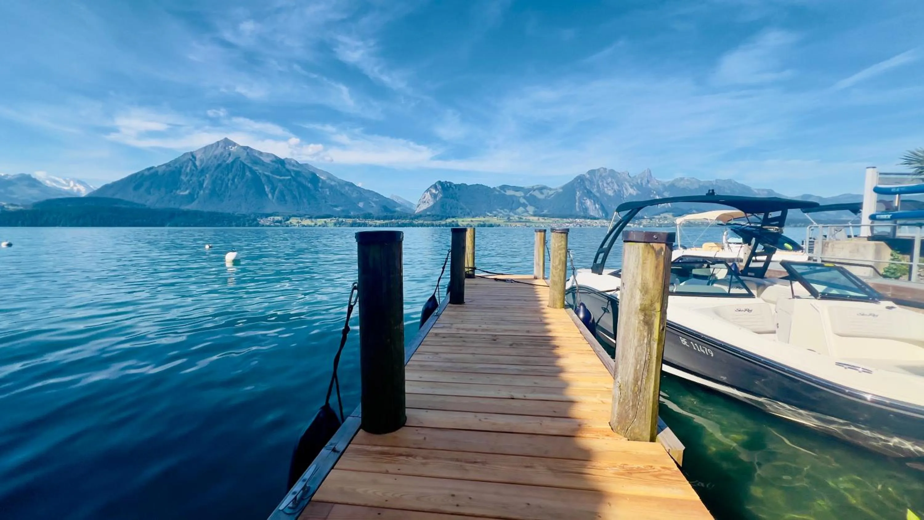 View (from property/room) in Boutique Hotel Niesenblick - direkt am Thunersee gelegen mit SELF CHECK IN & digitaler Rezeption