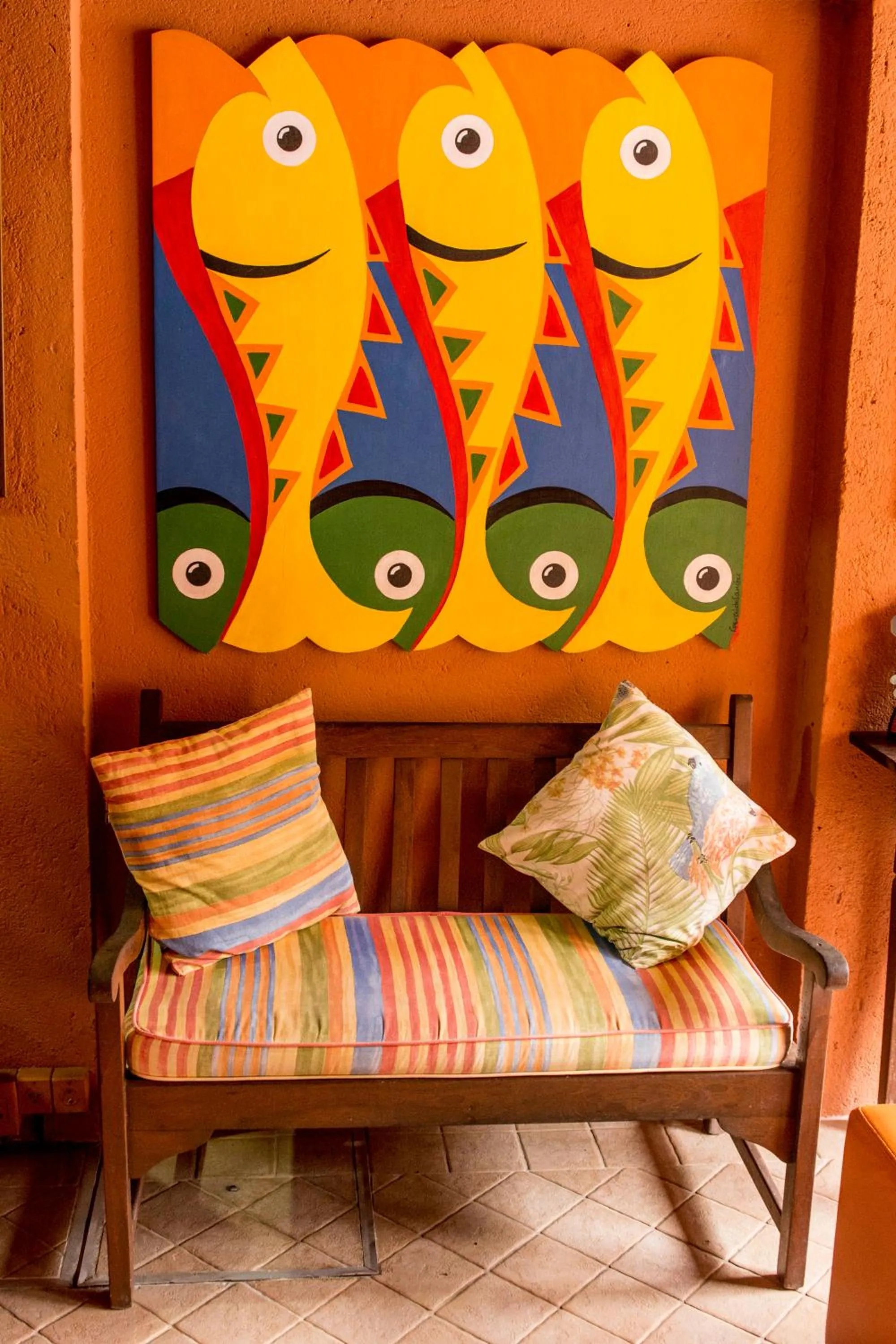 Decorative detail in Pousada Pedra da Gaivota