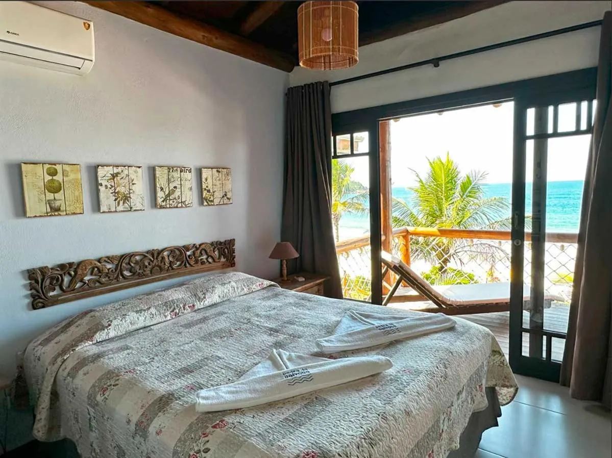 Bed in Pousada Pedra da Gaivota