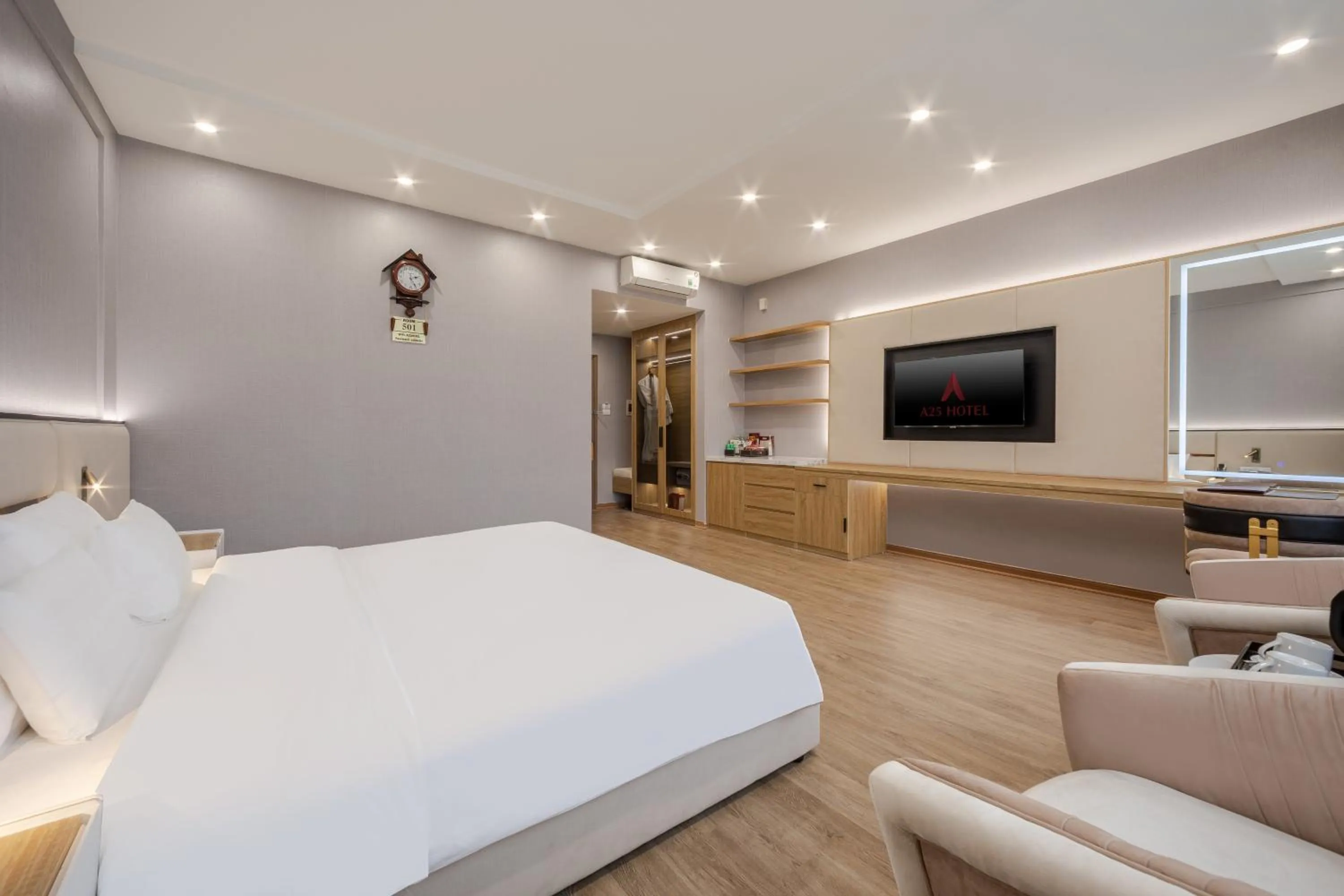 Bed in A25 Hotel - 705 Lac Long Quan