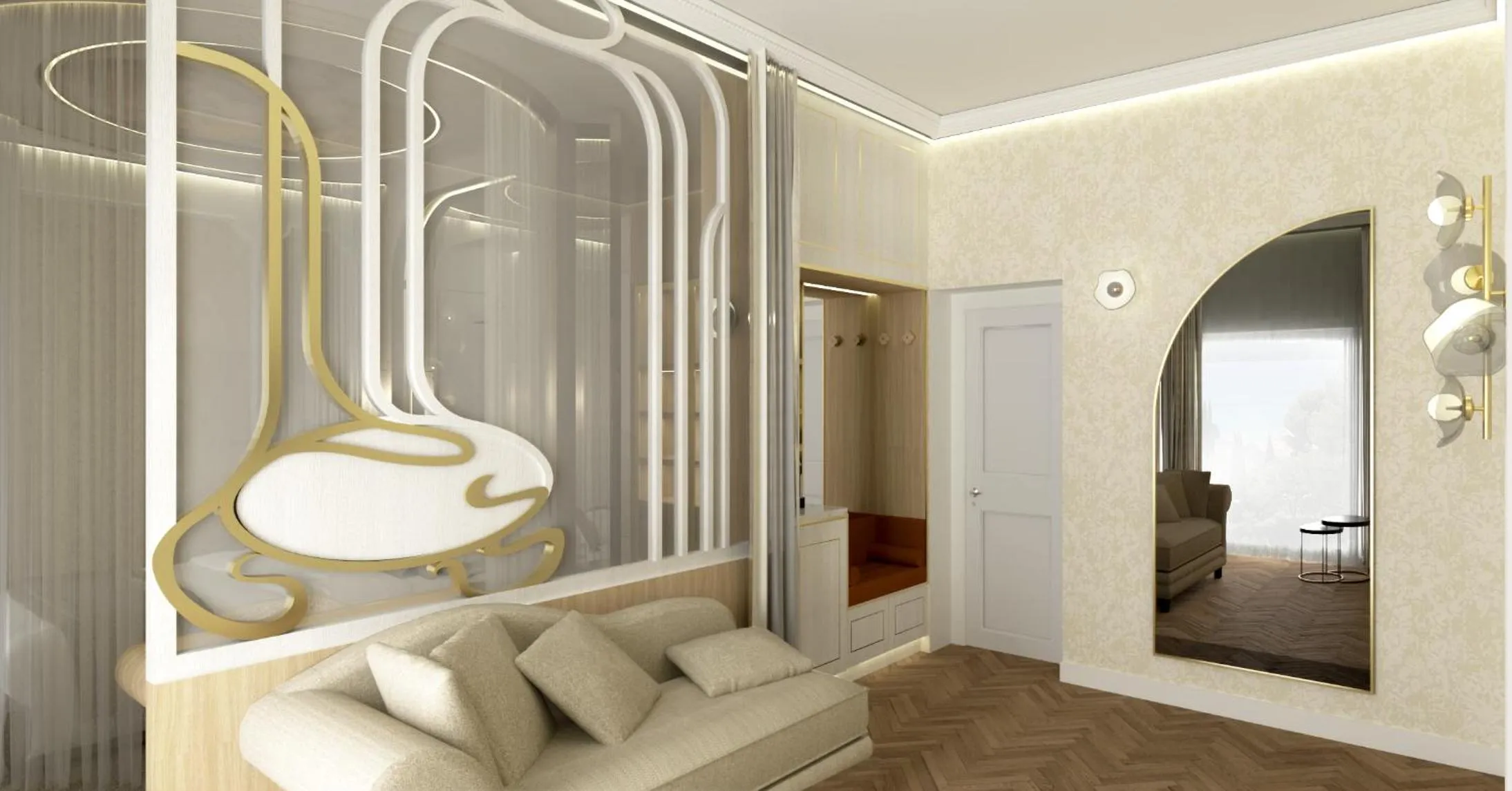 Property building, Bed in Grand Hotel Des Lecques; BW Signature Collection