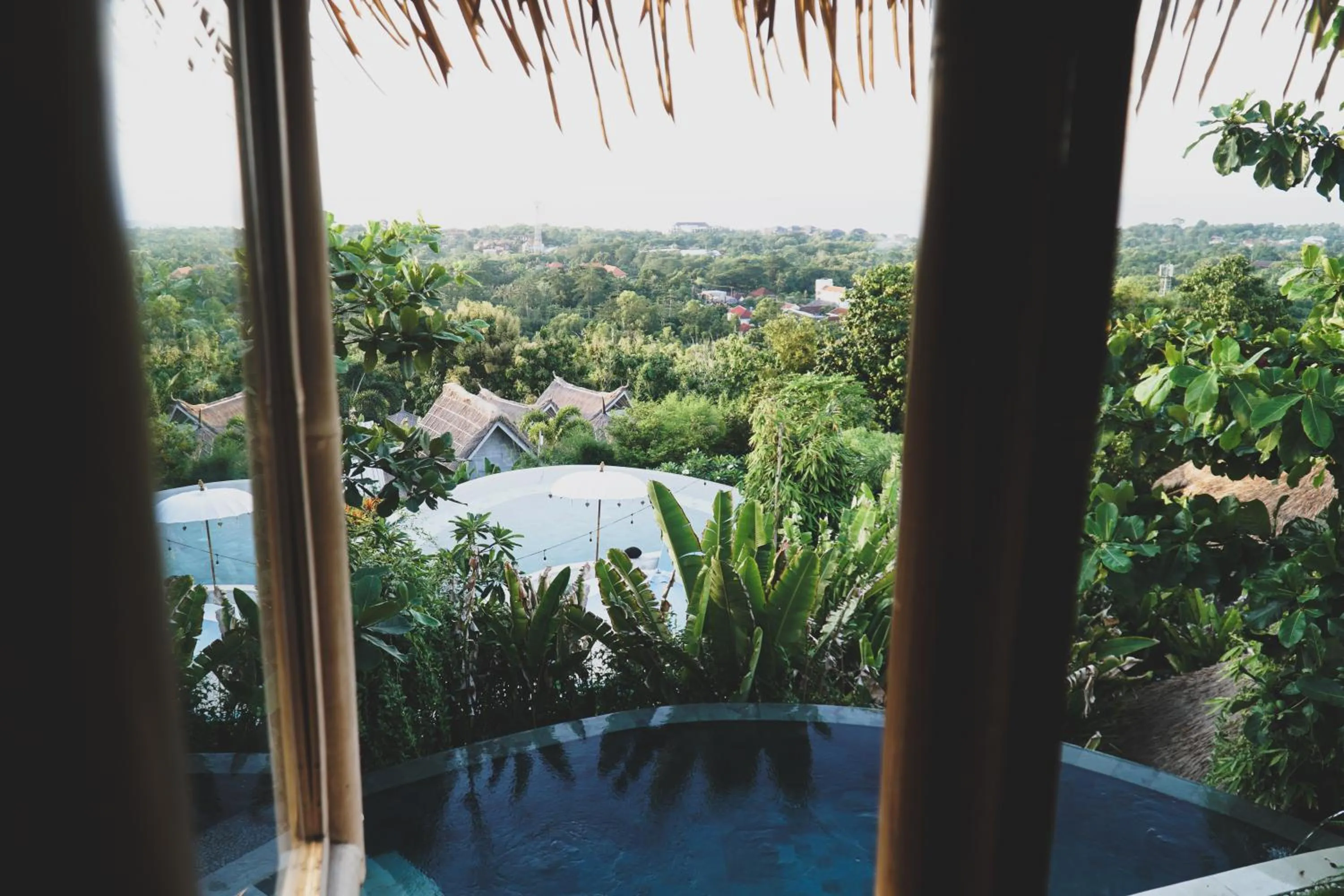 Pool view in Le Bamboo Bali