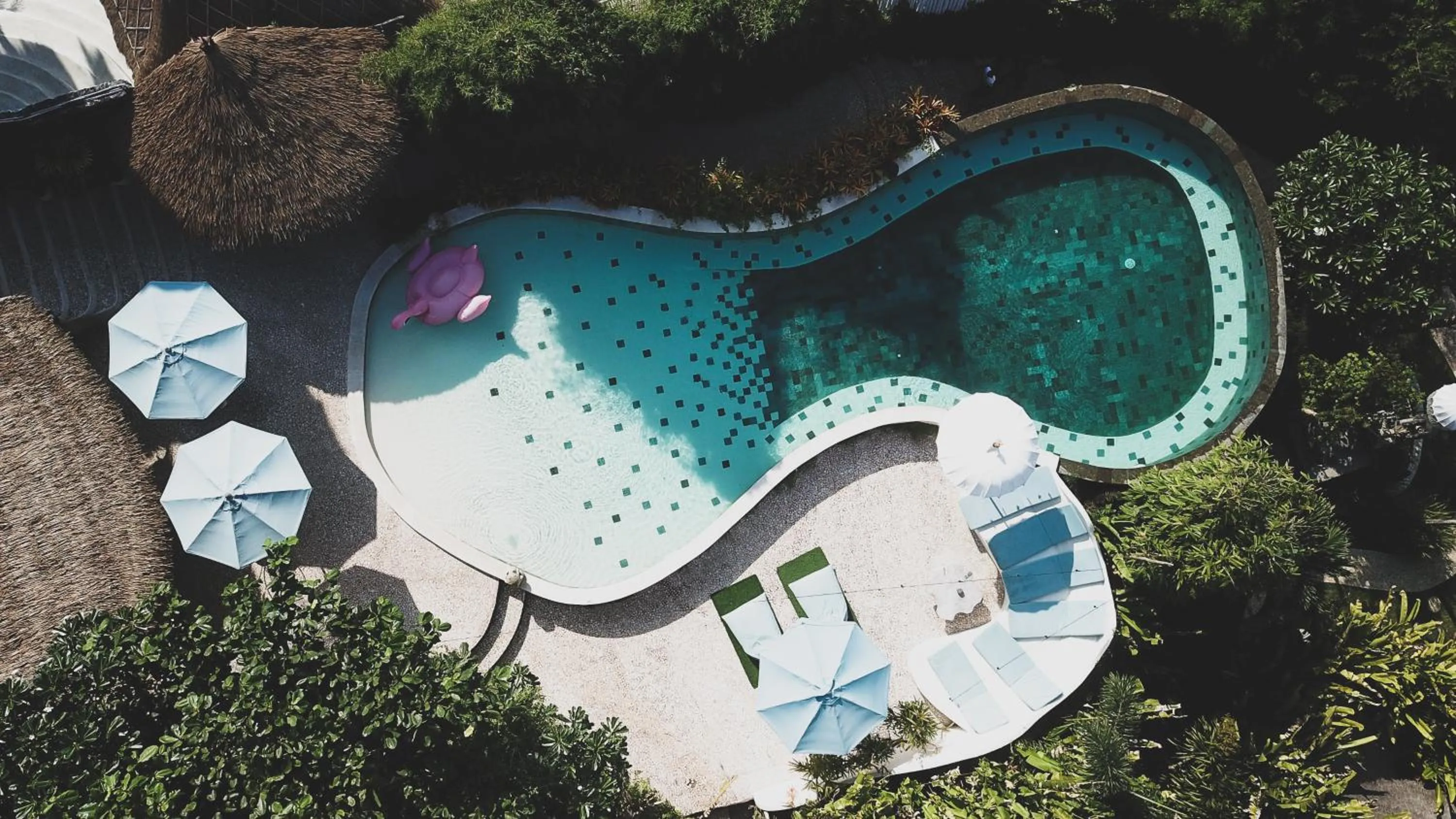 Pool view in Le Bamboo Bali