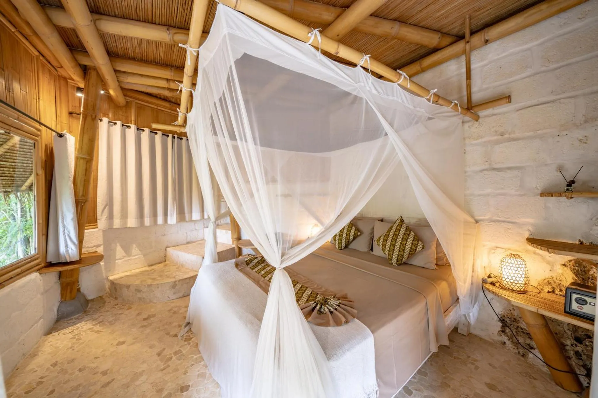 Bed in Le Bamboo Bali
