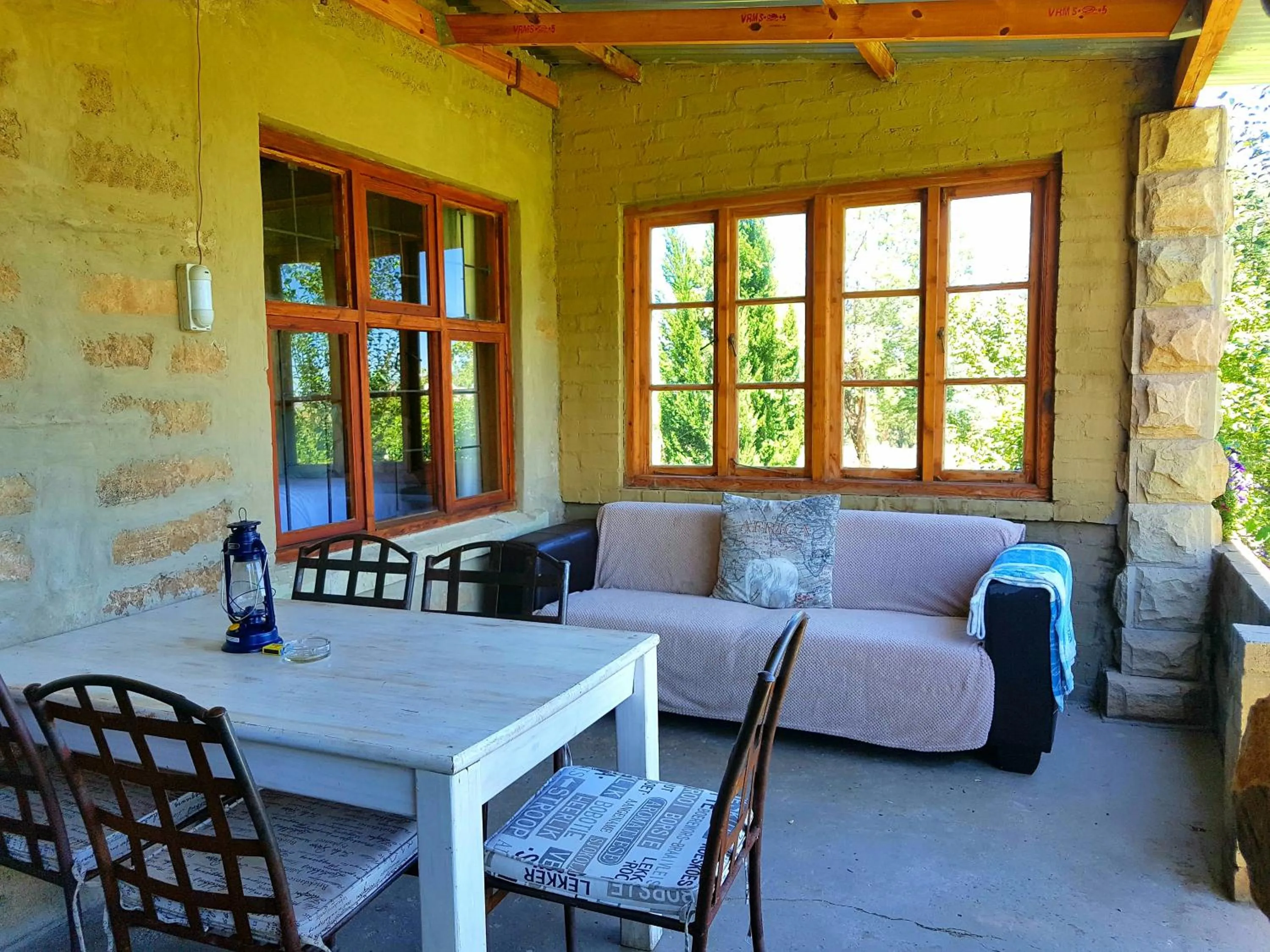 Seating area in Affi lande Boetiek guestfarm