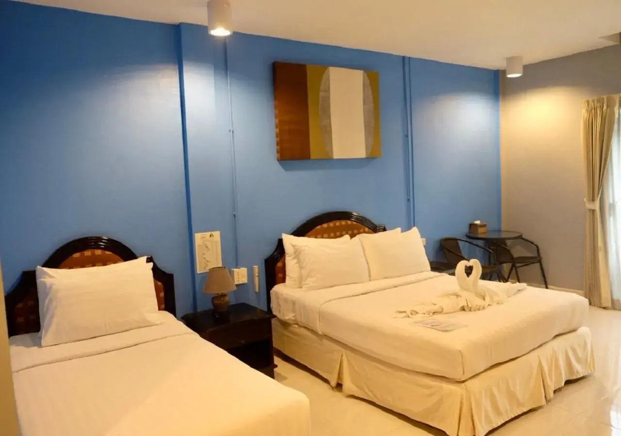 Superior Family Room (1 Queen bed + 1 Single bed) in A2Sea Hotel ,SHA Plus Certified Superior Family Room (1 Queen bed + 1 Single bed) in A2Sea Hotel ,SHA Plus Certified