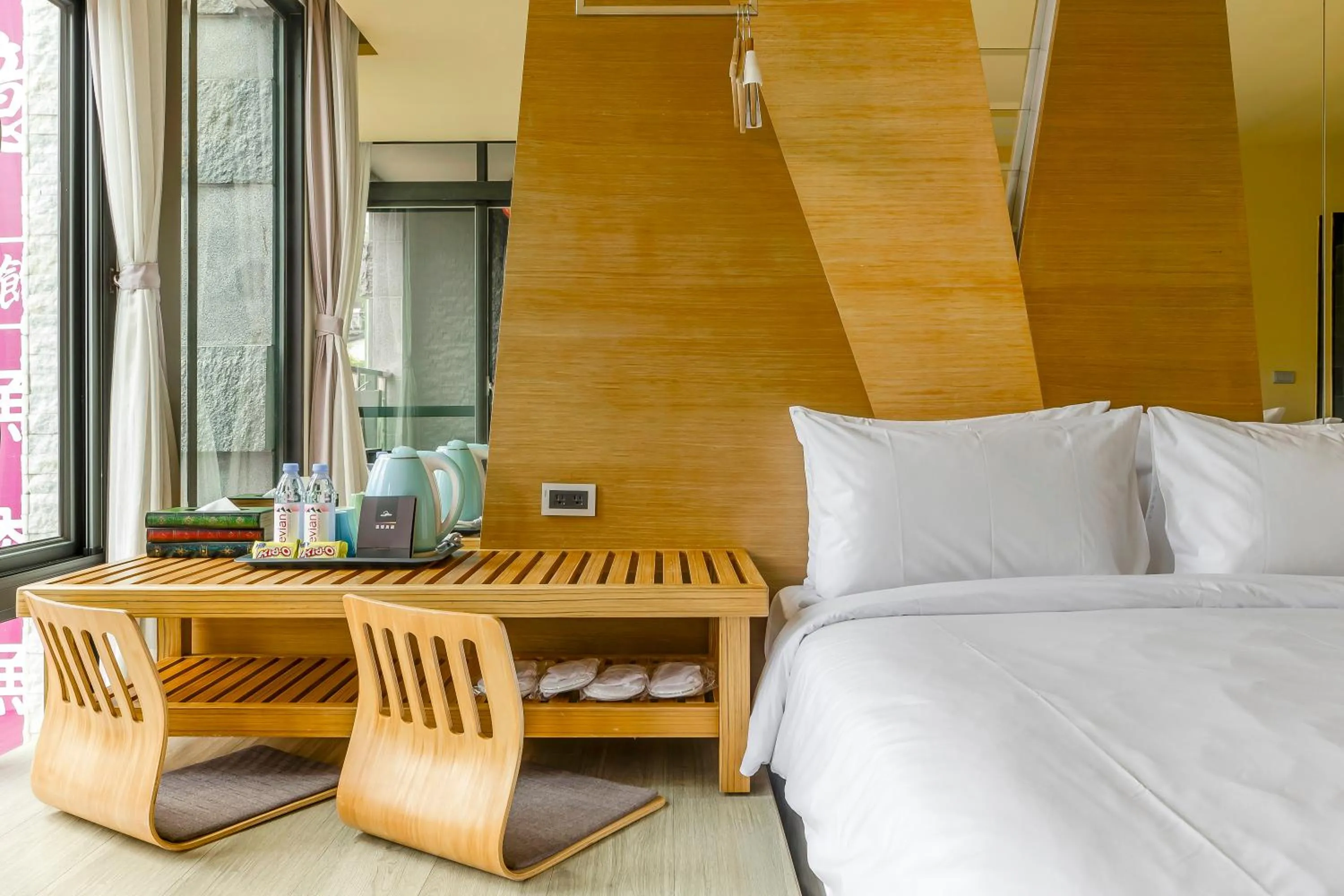 Bed in Han Yan Design Hotel