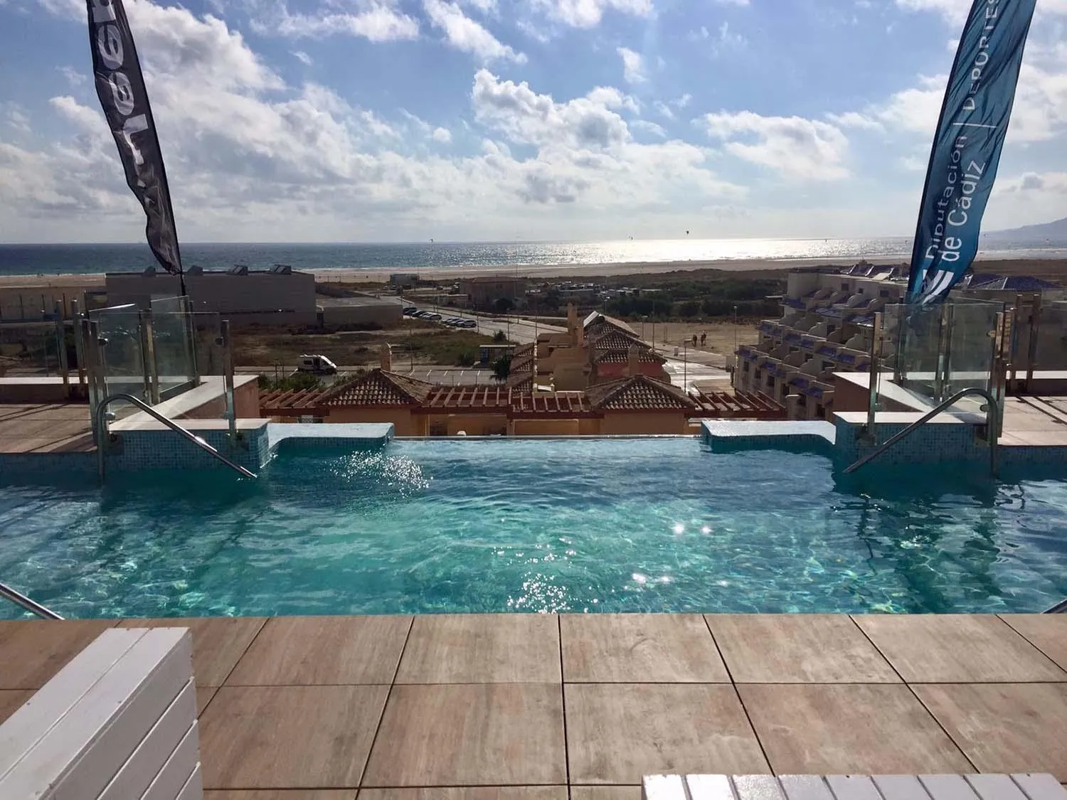 Swimming pool in Tarifa Lances by QHotels