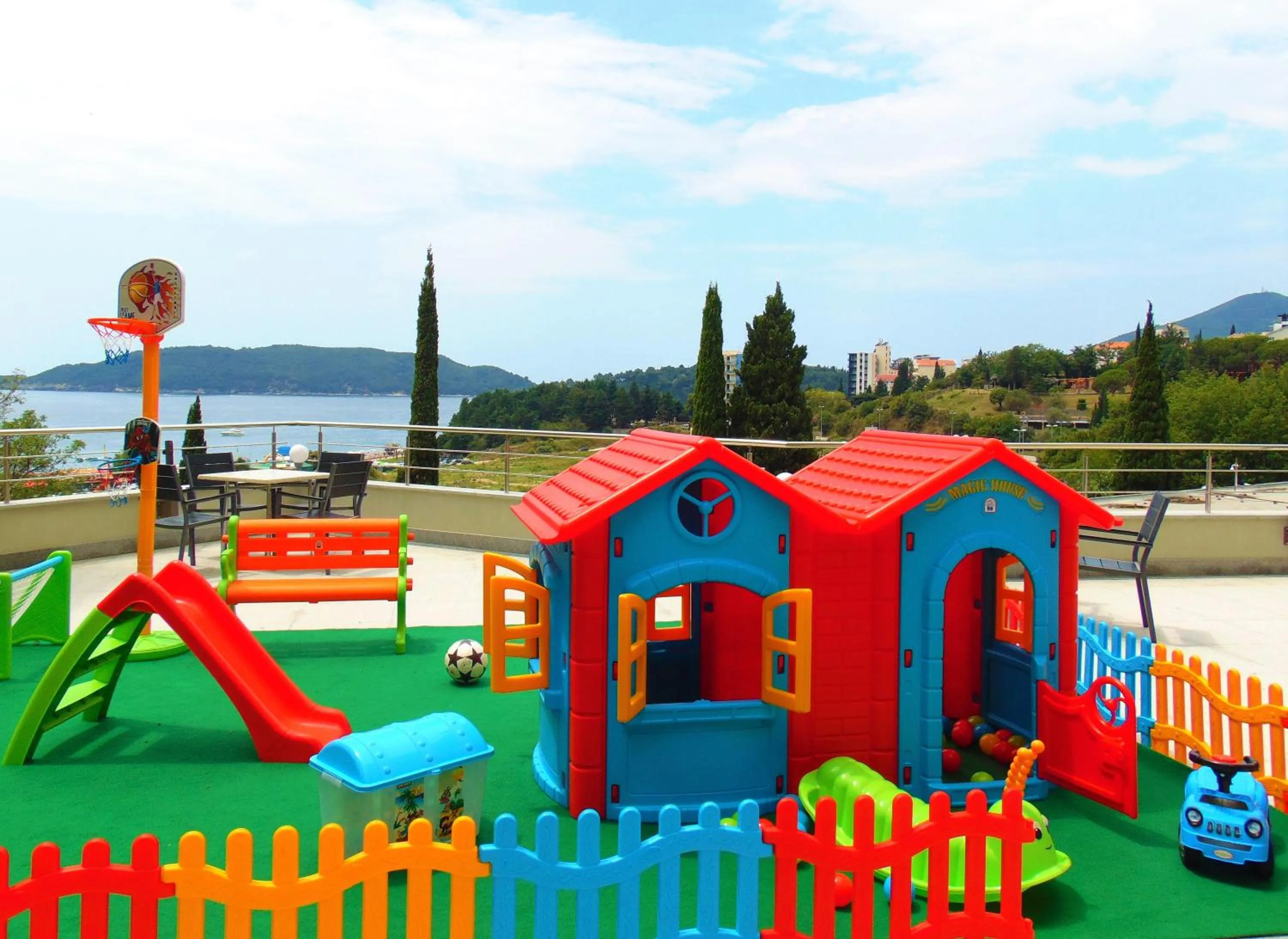 Children play ground in ApartHotel Belvedere Residence Becici Budva