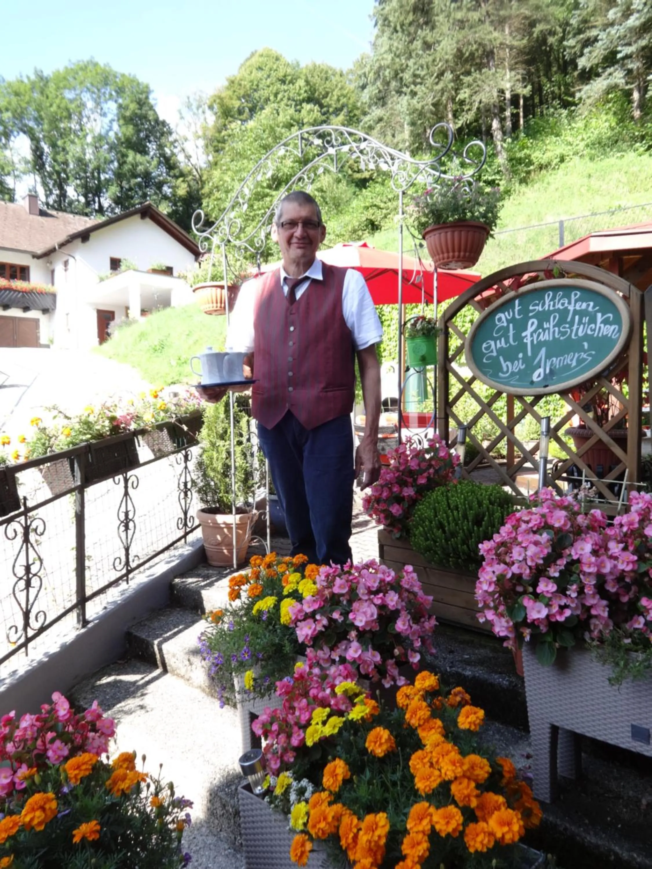 Food and drinks in Frühstückspension Irmer