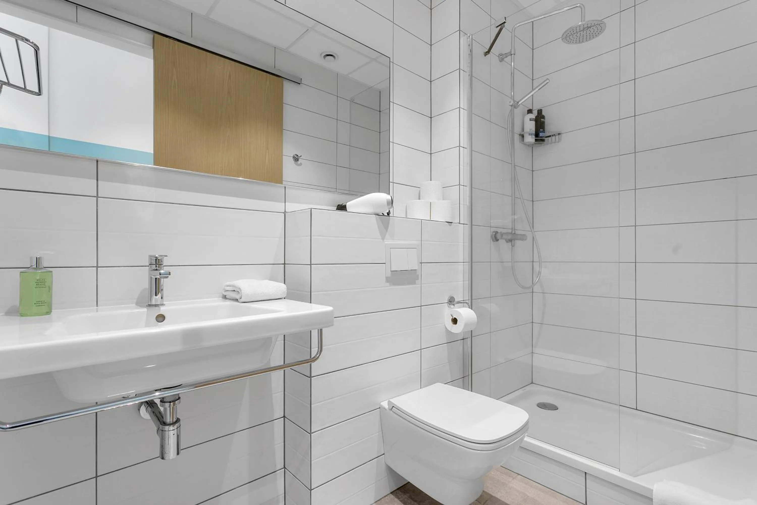 Shower in Icelandic Apartments by Heimaleiga