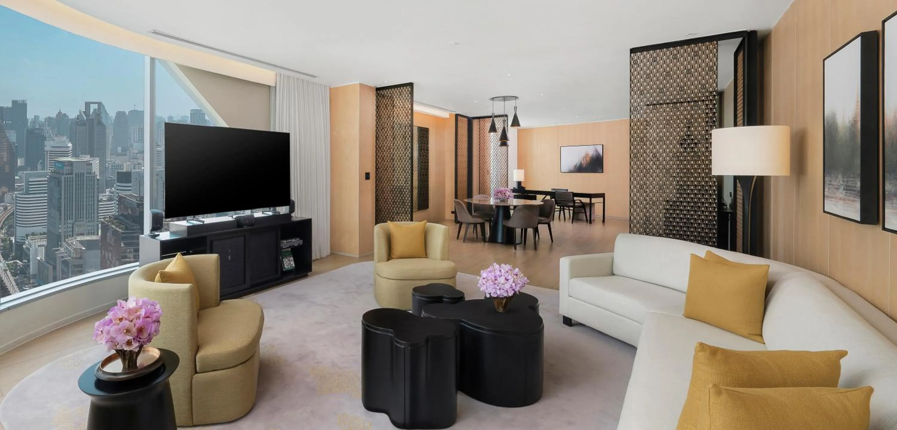 Living room in Park Hyatt Bangkok