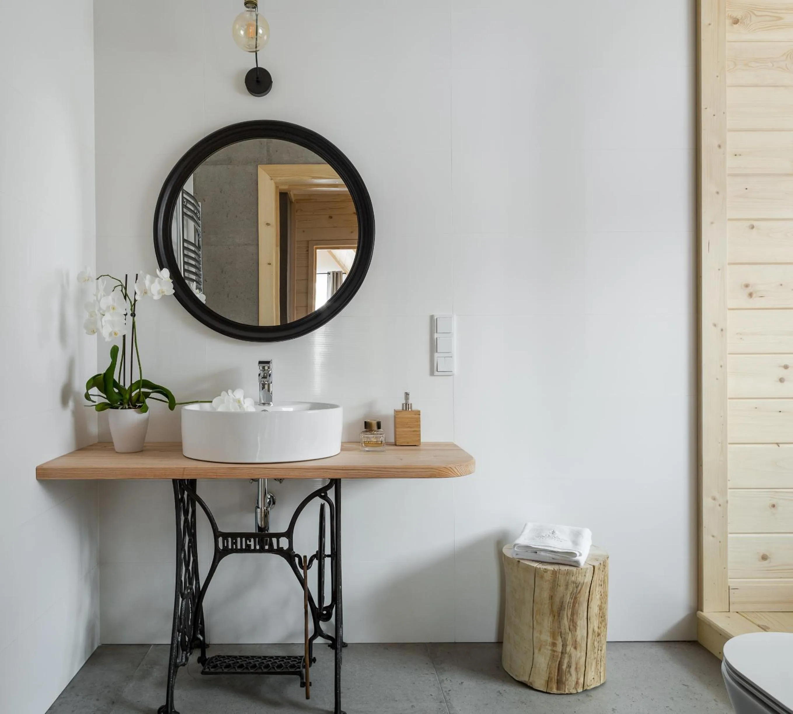 Toilet in Tatra Wood House