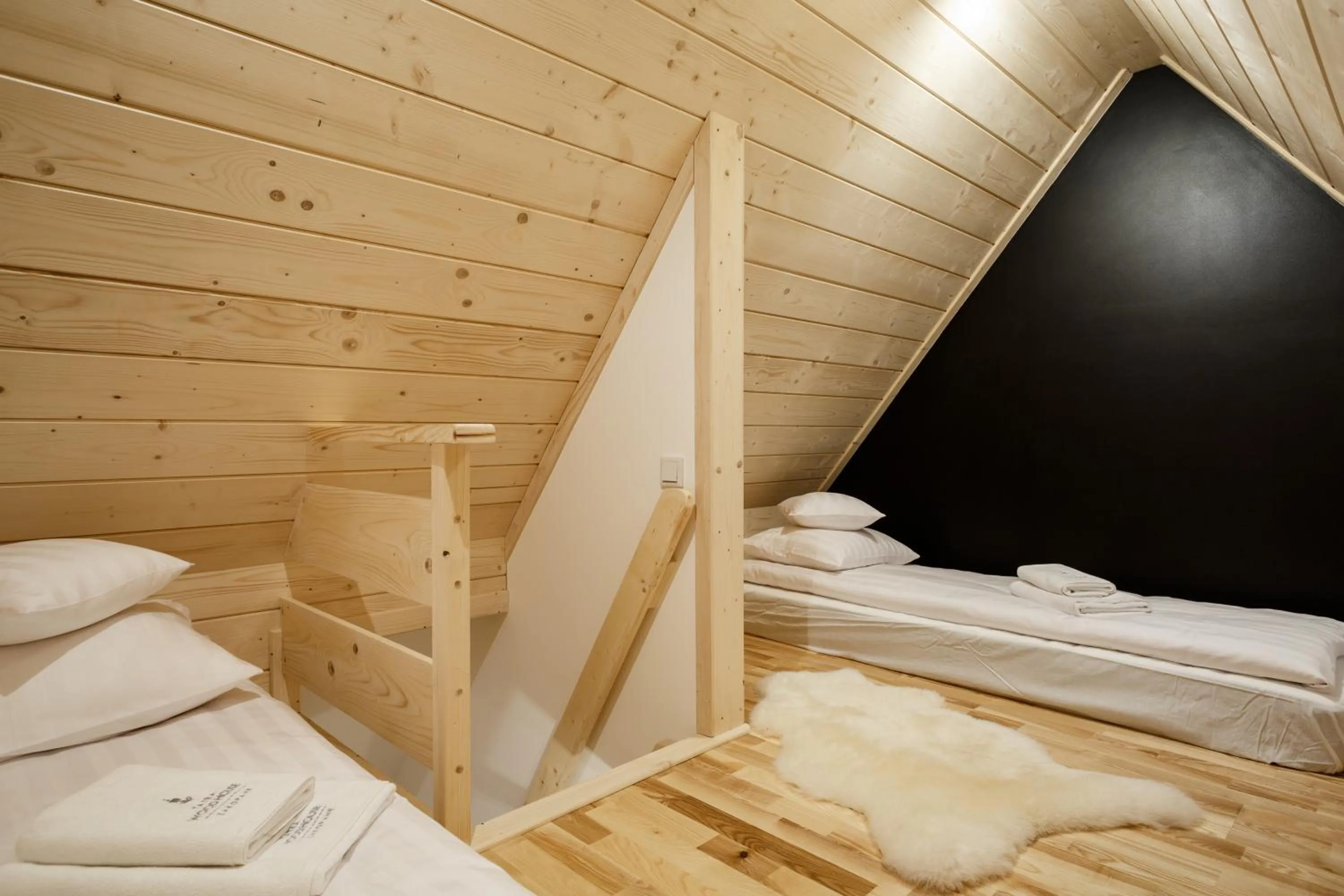 Bed in Tatra Wood House