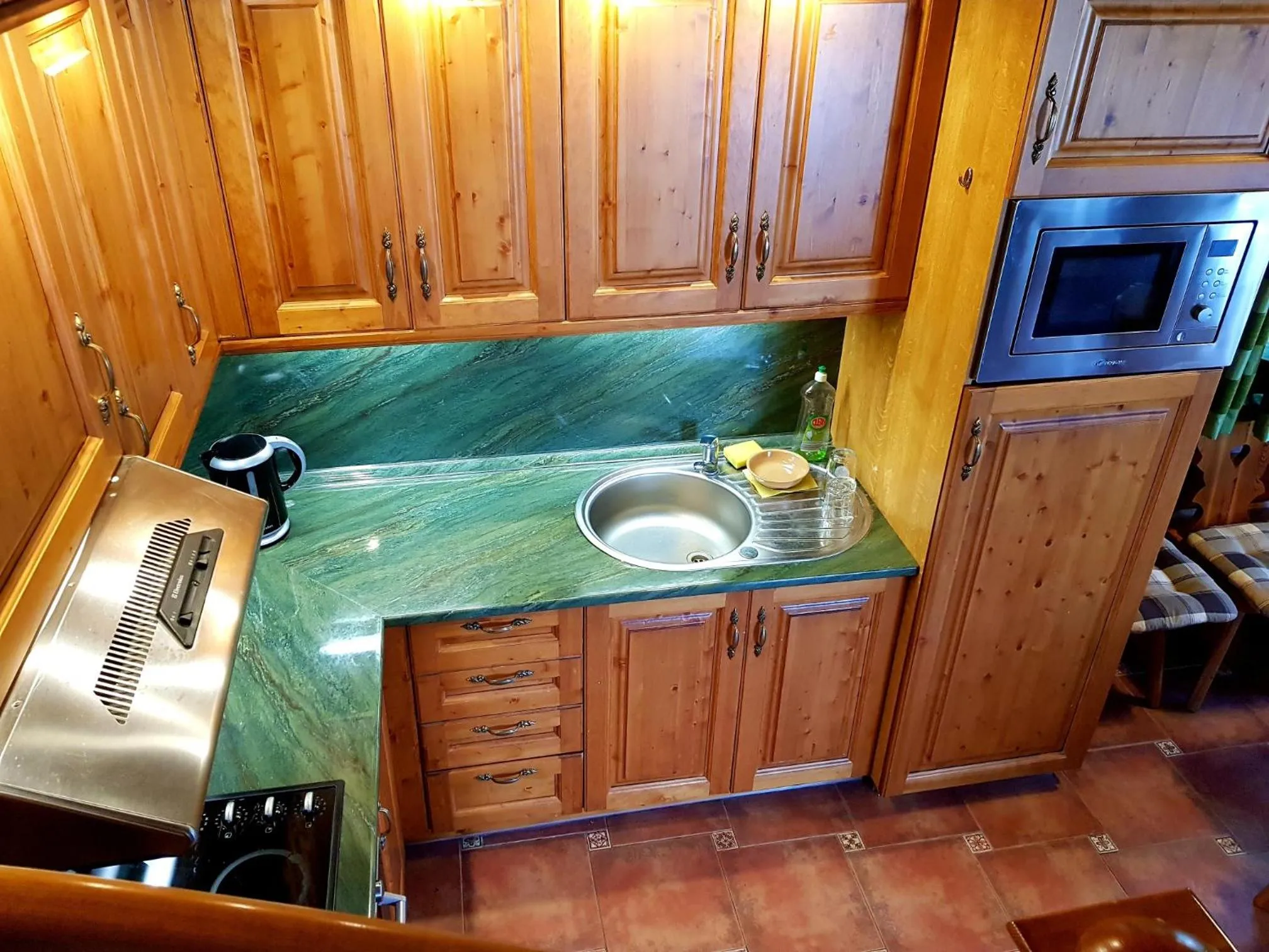 Kitchen or kitchenette in Chalupa u Macochy