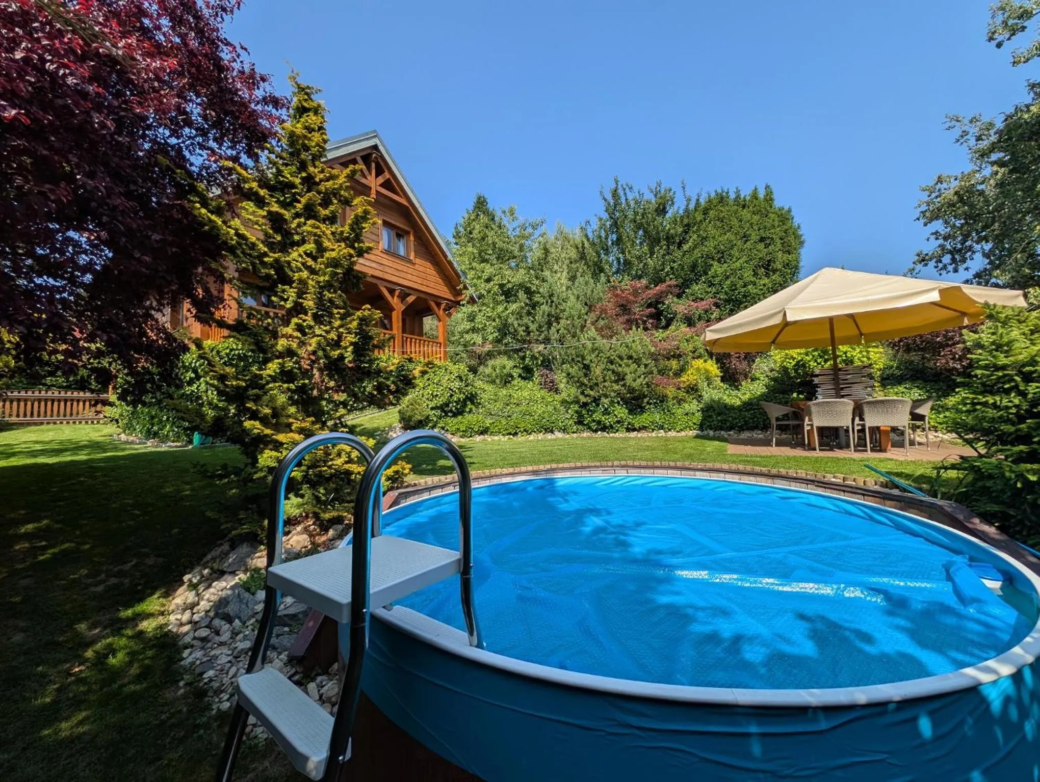 Swimming pool in Chalupa u Macochy