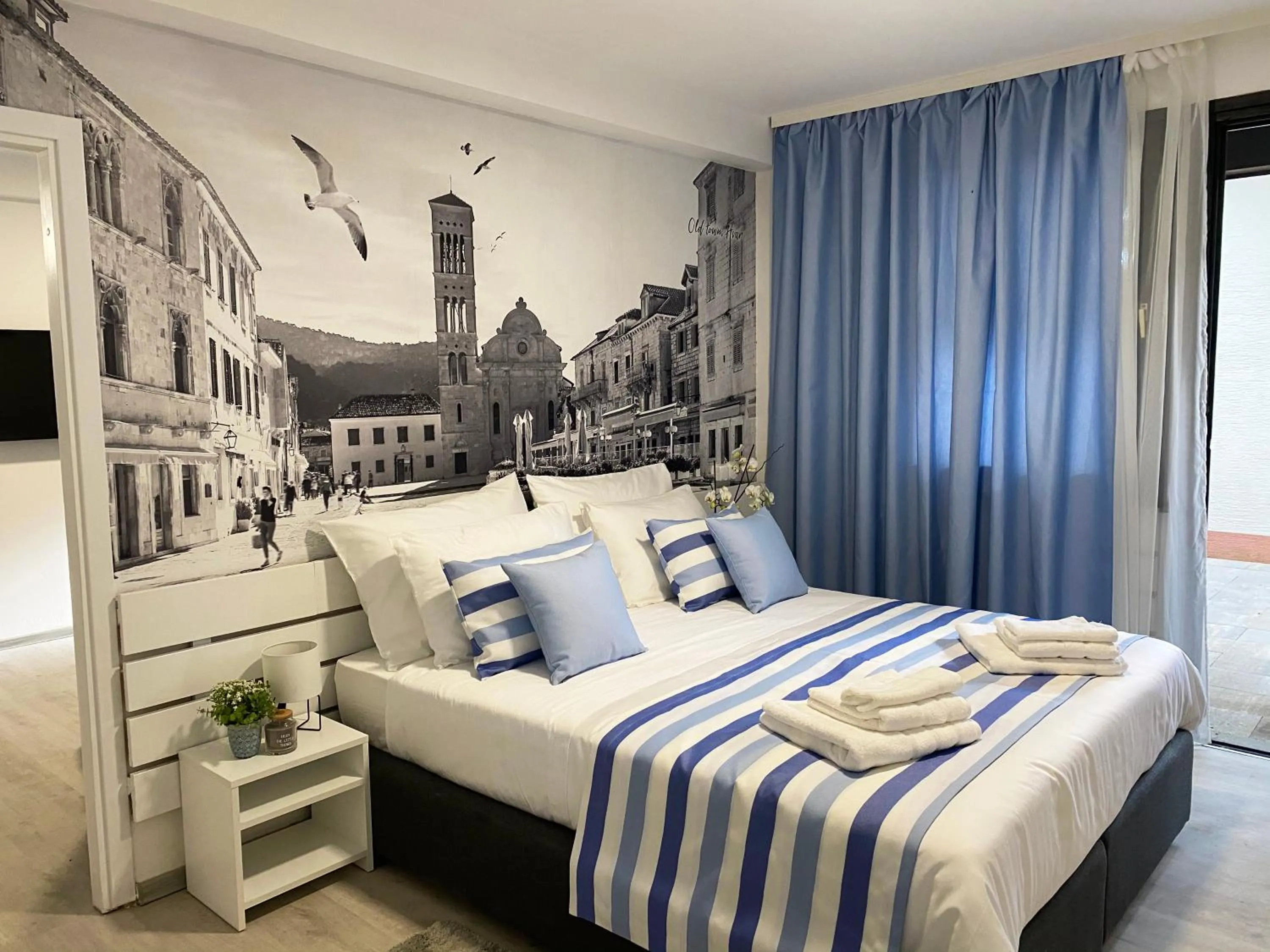 Bed in Family Resort Urania