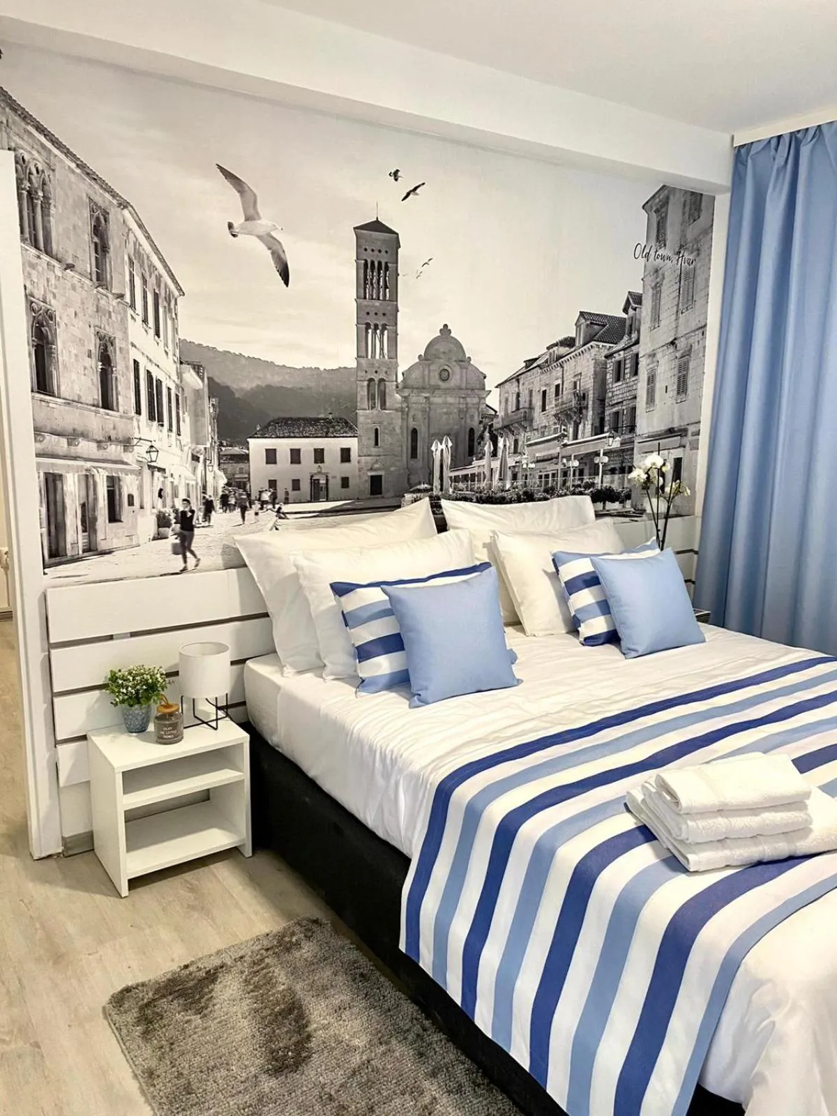 Bed in Family Resort Urania