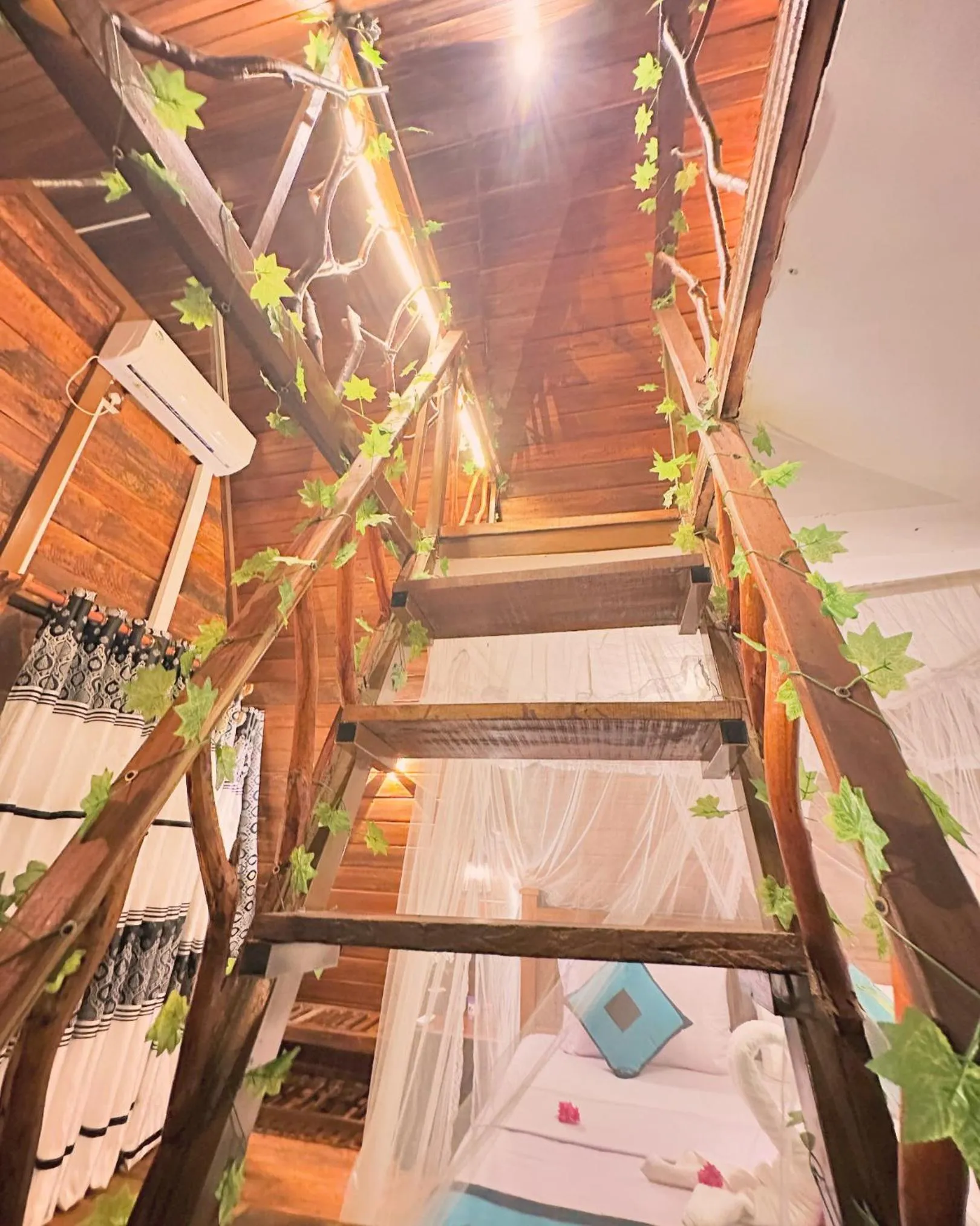 Bed in Levona Garden Resort