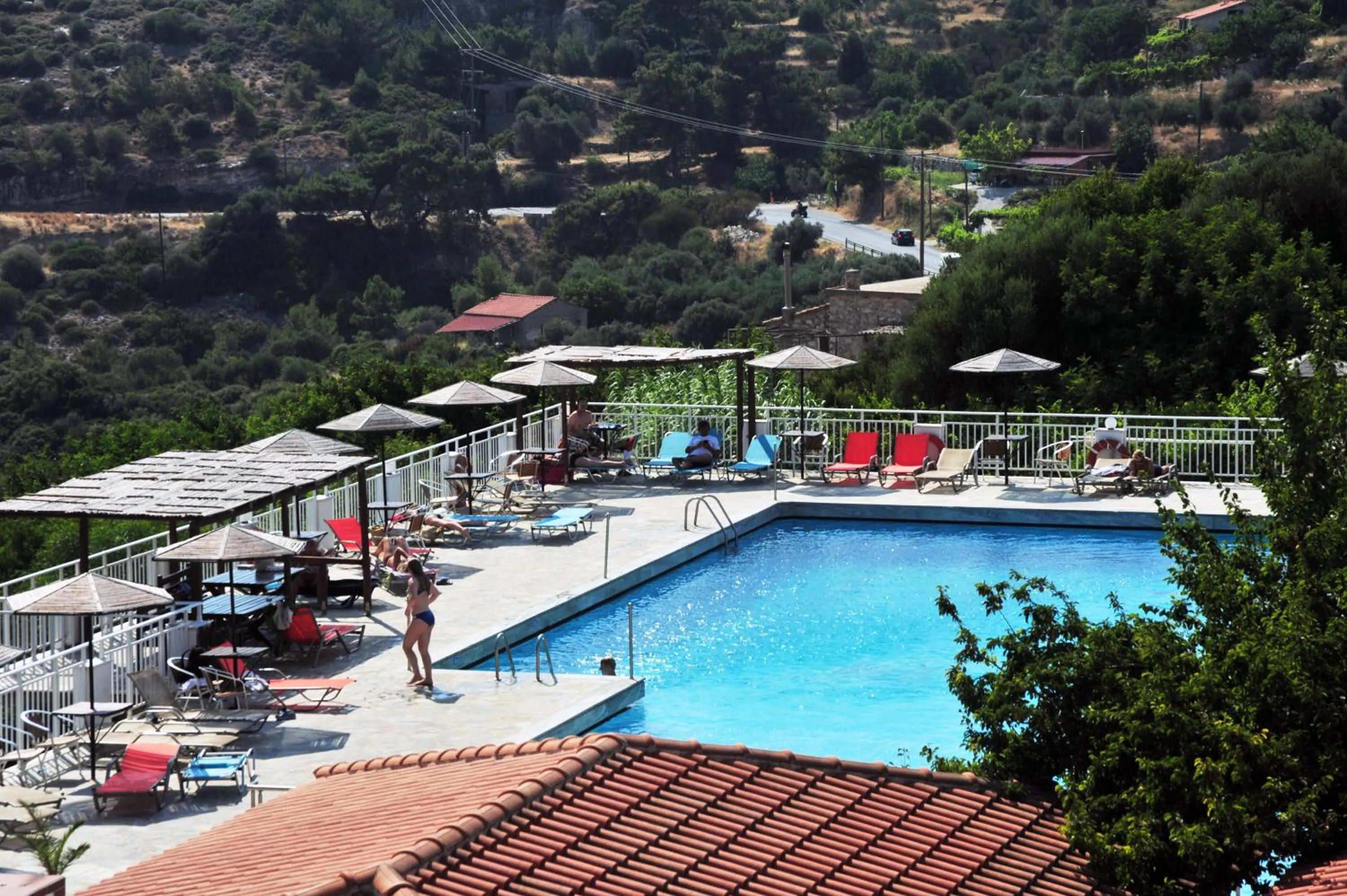 Swimming pool in Mykali Hotel