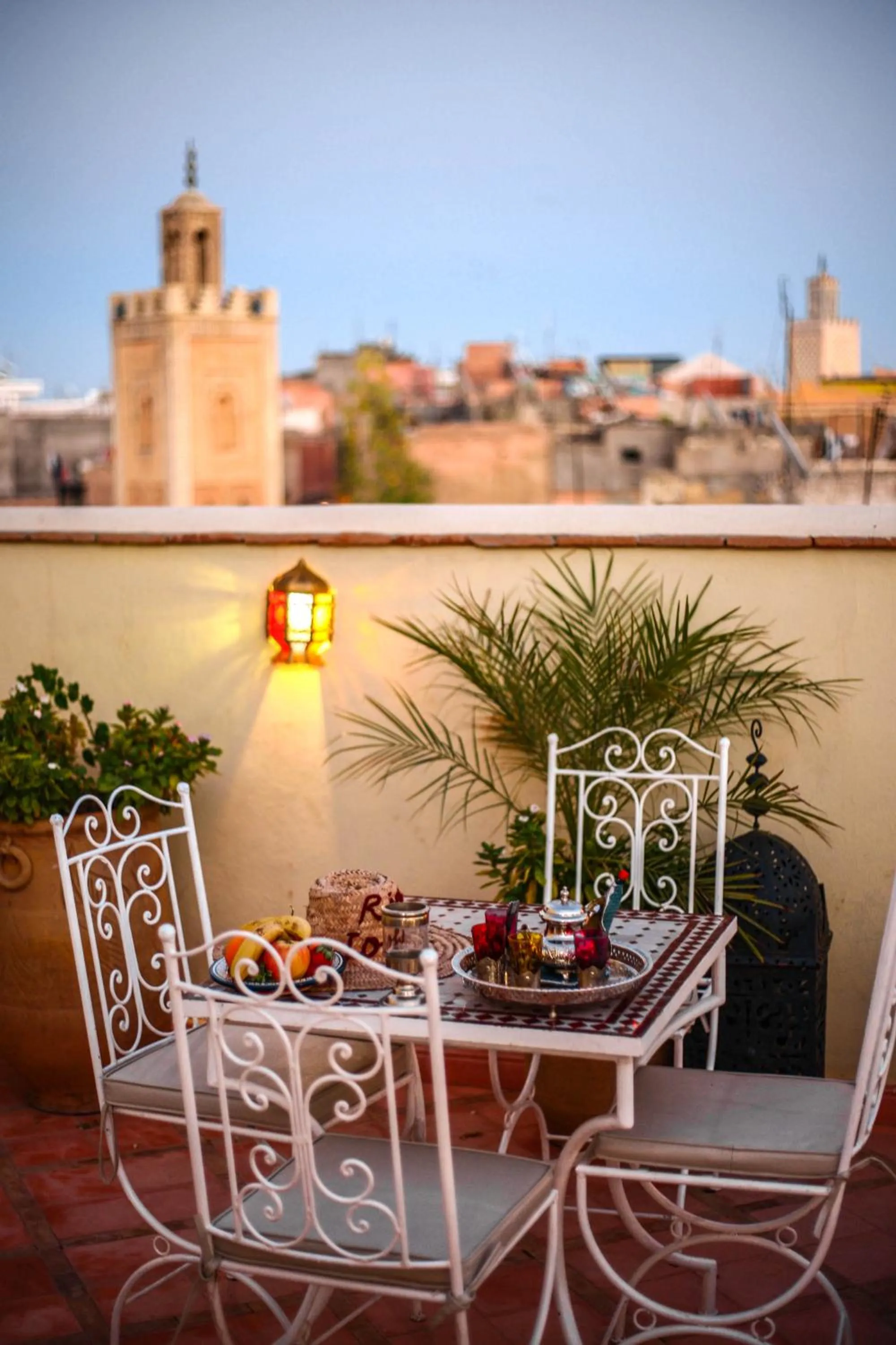 Patio in Astra Damus Hotel