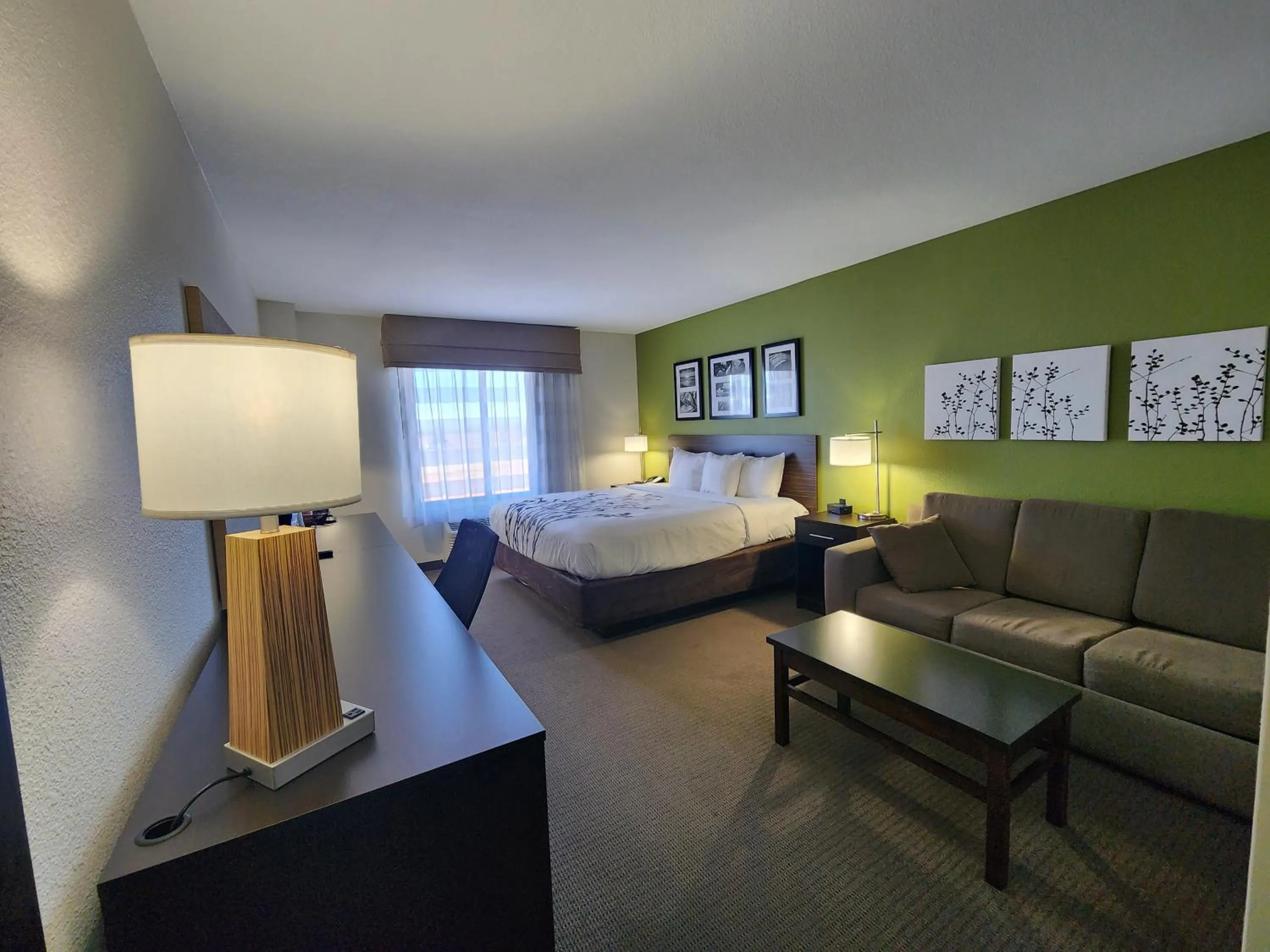 Bed in Sleep Inn & Suites Columbia