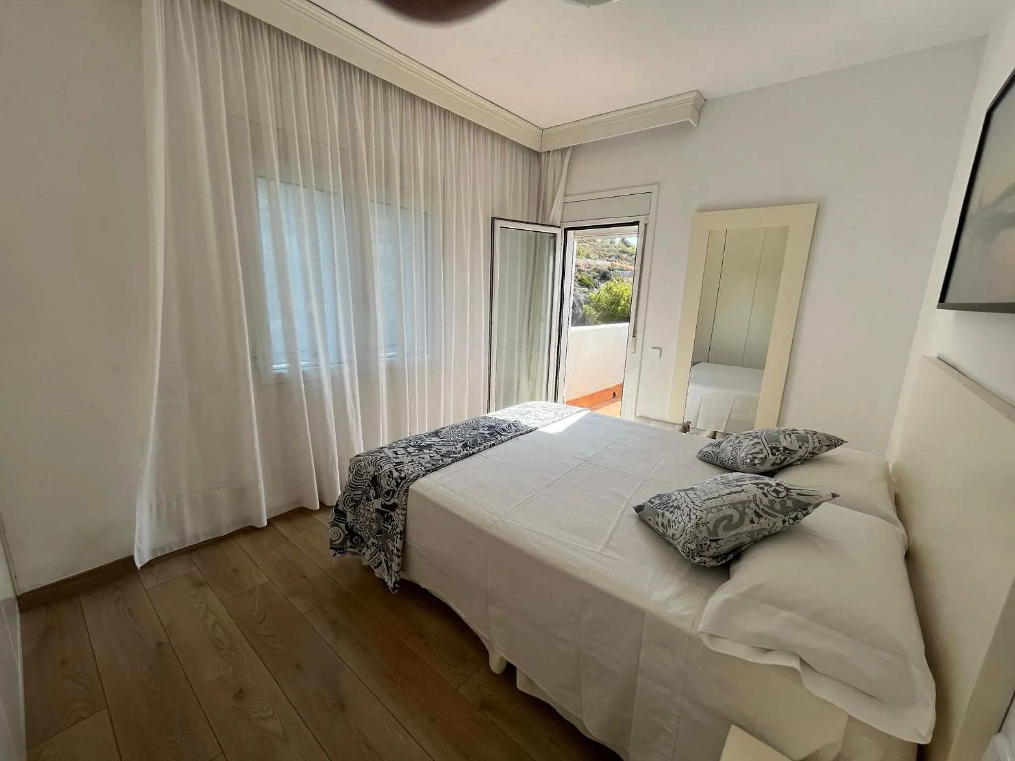 Bed in Apartamento en acantilado con wifi y aire acondicionado