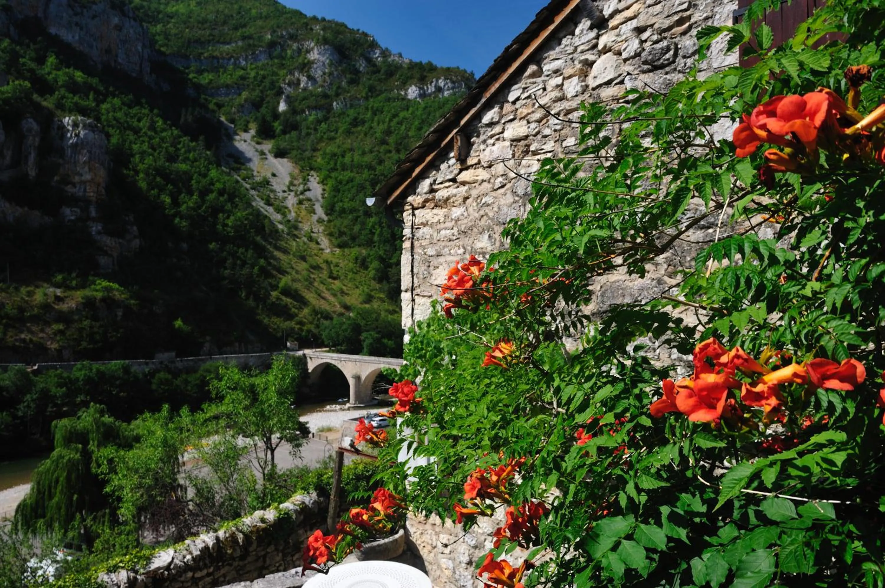 Natural landscape in Hôtel des Bateliers