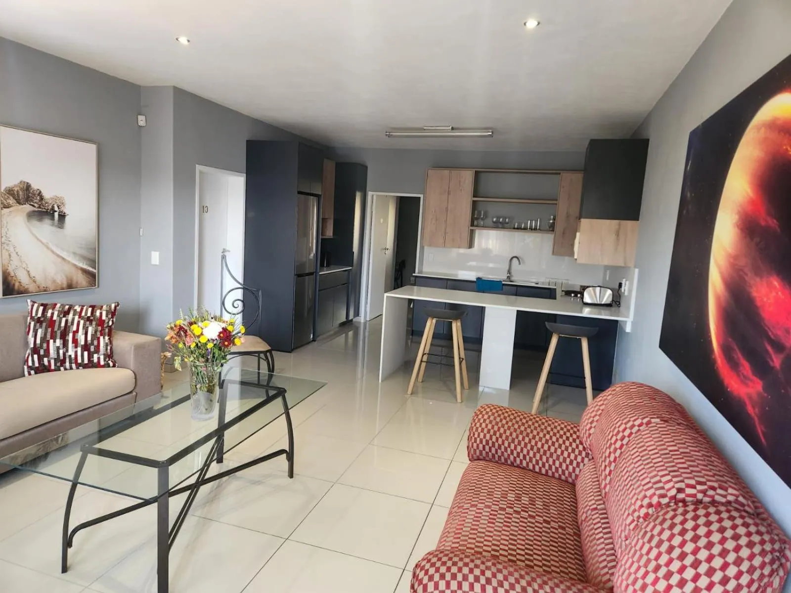 Communal kitchen in Fa'Trez Guest House & Spa