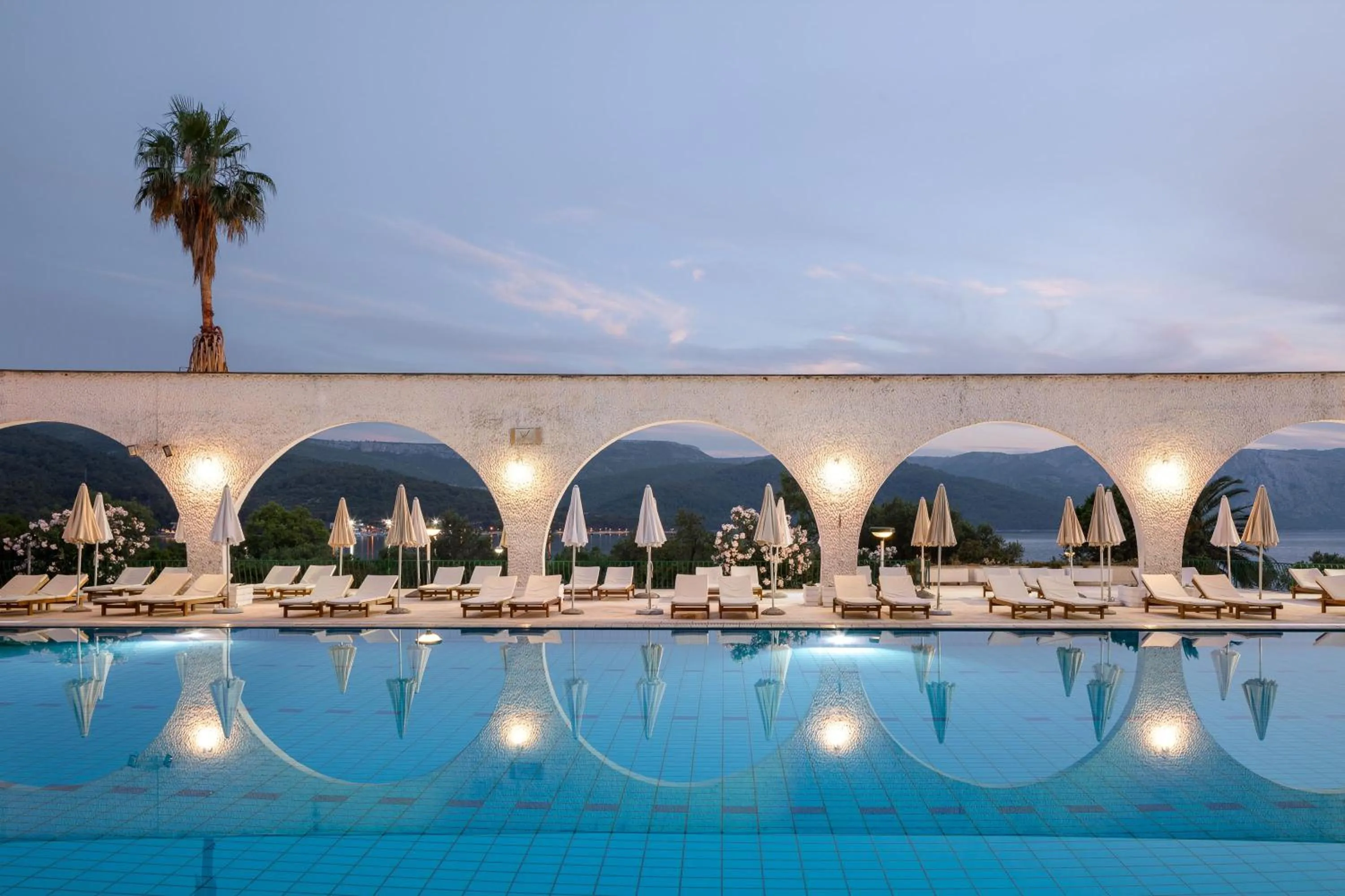 Swimming pool in Arkada Hotel