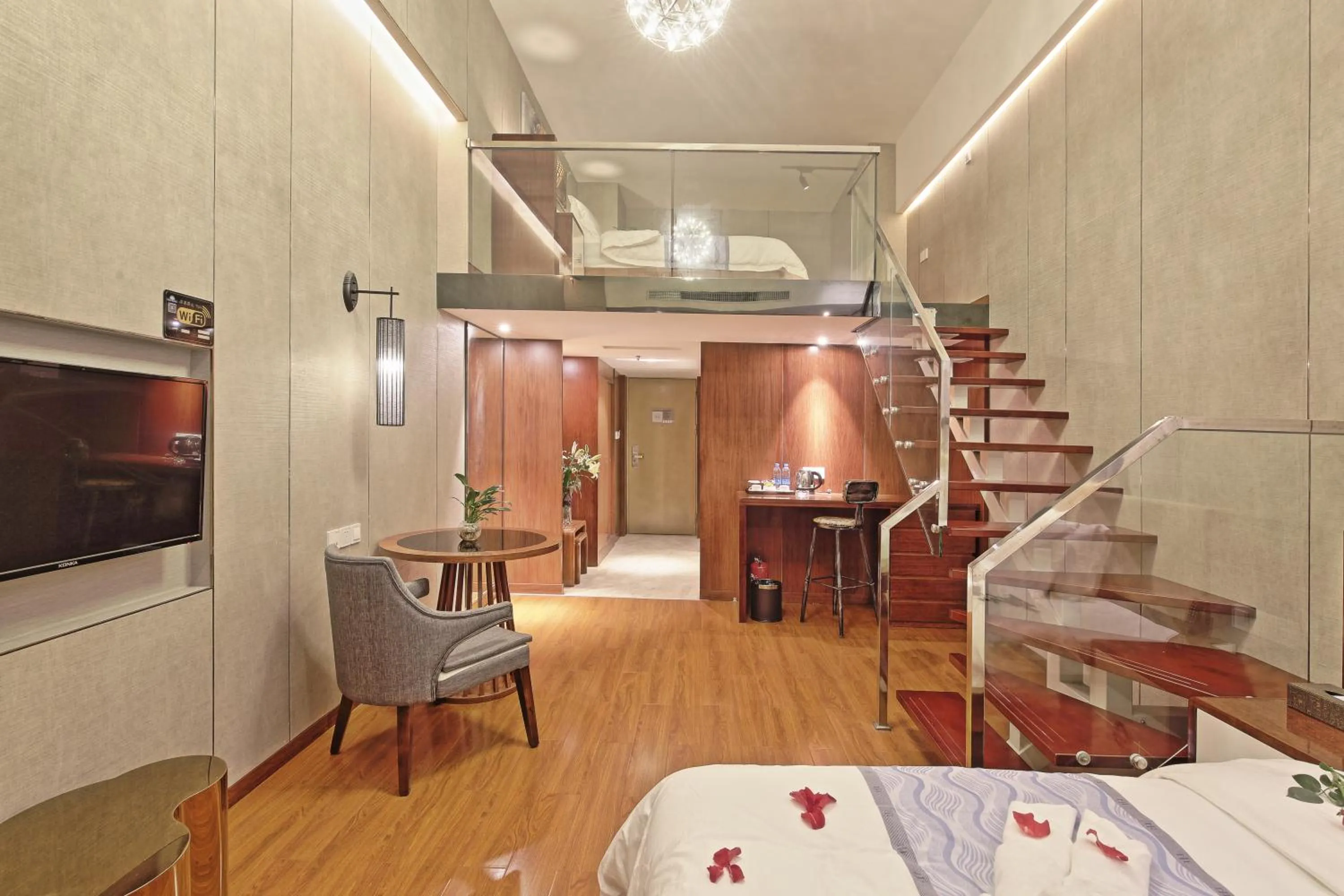 Photo of the whole room in Days Inn South Guangzhou Raiway Station