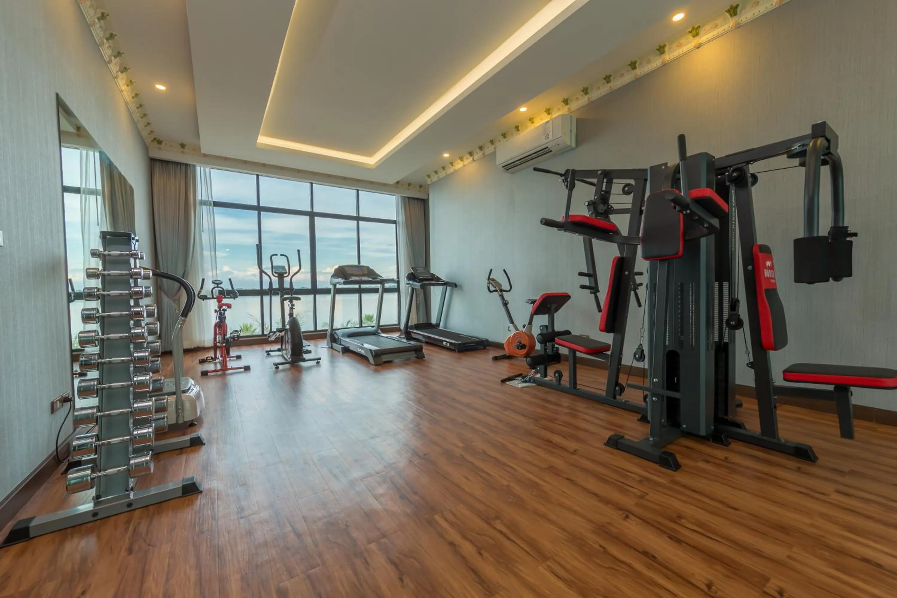 Fitness centre/facilities in Hotel de Ladda