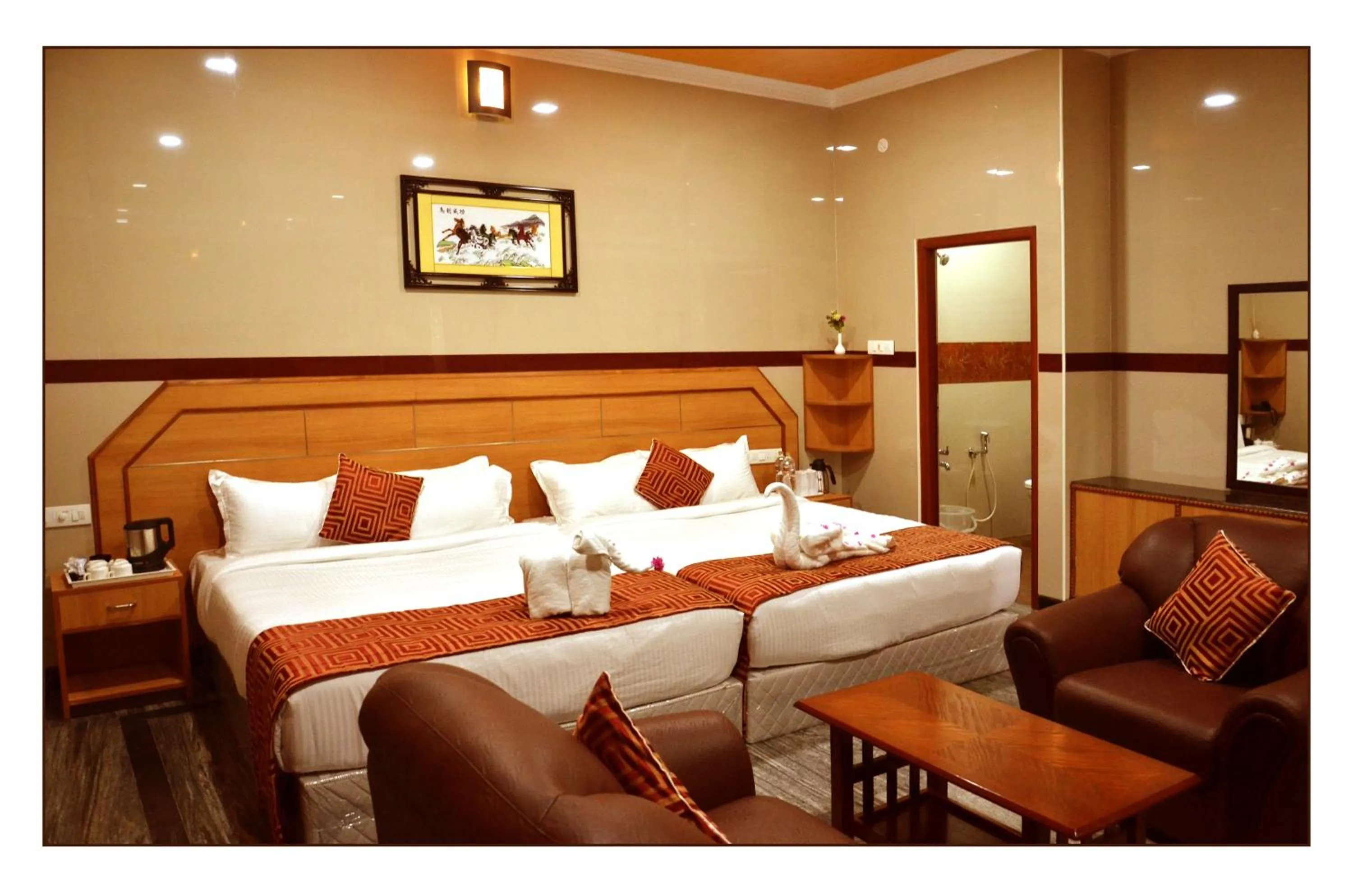 Bed in Hotel GVS Residency