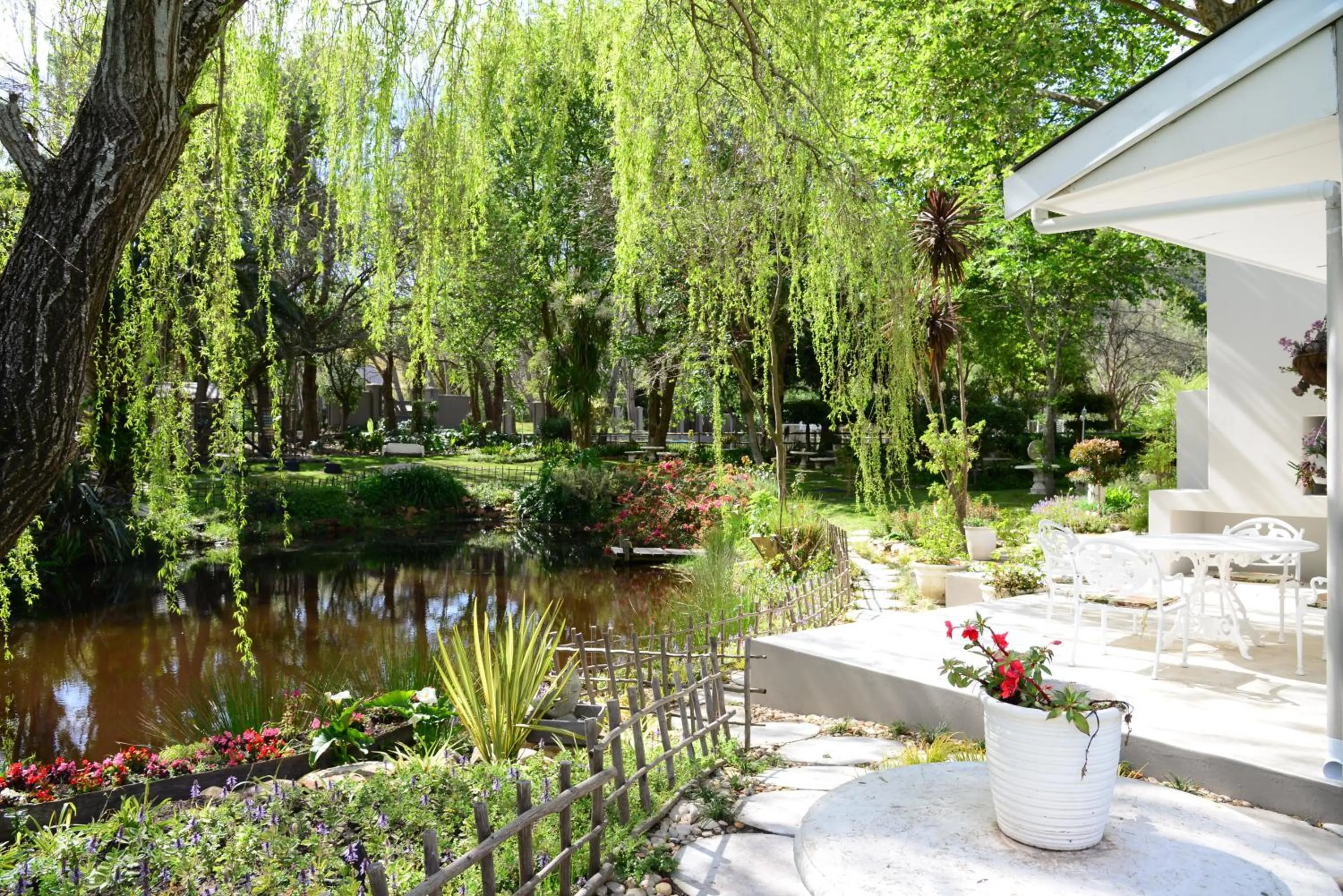 Patio in Waterland Lodge