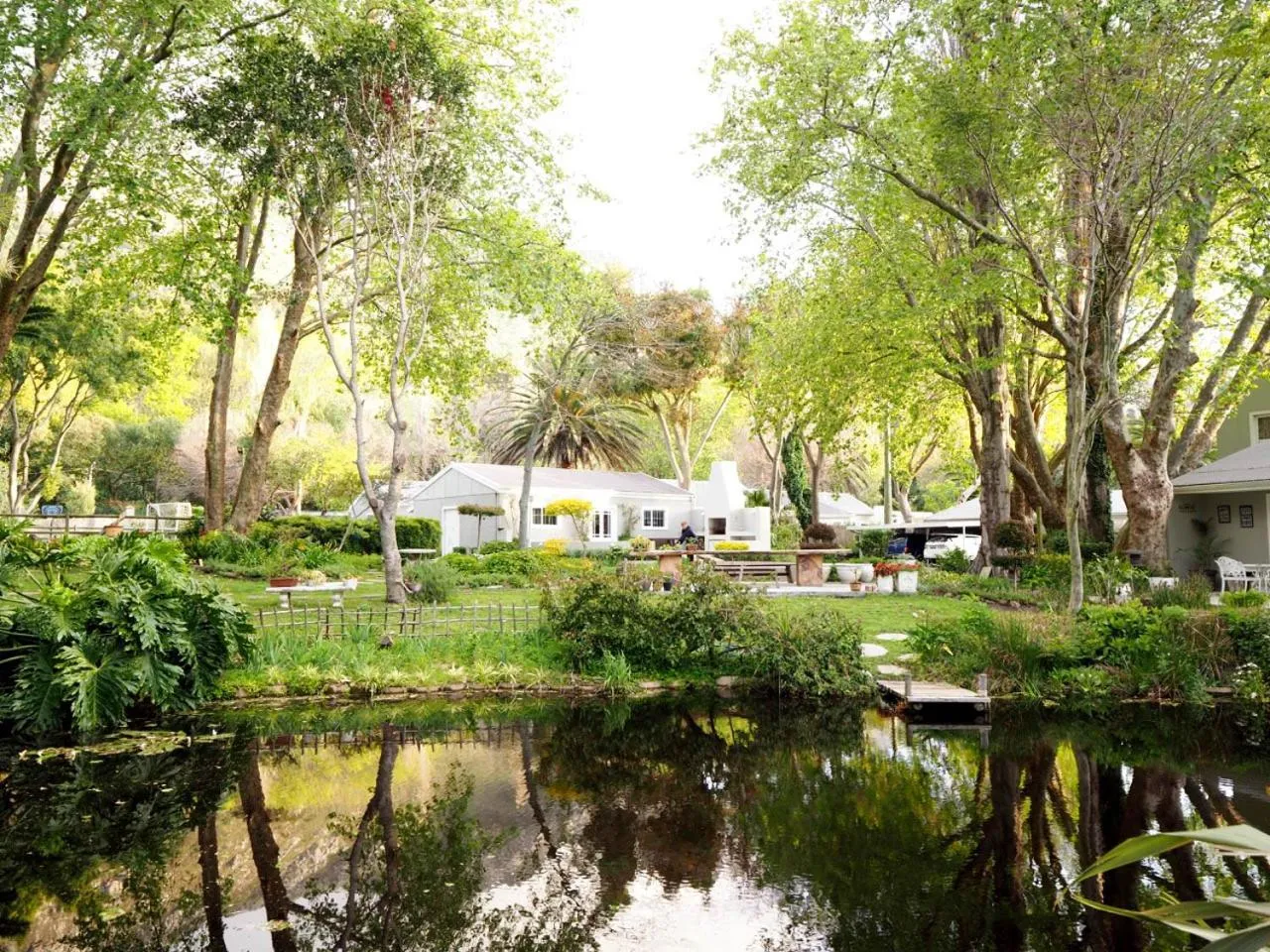 Garden view in Waterland Lodge