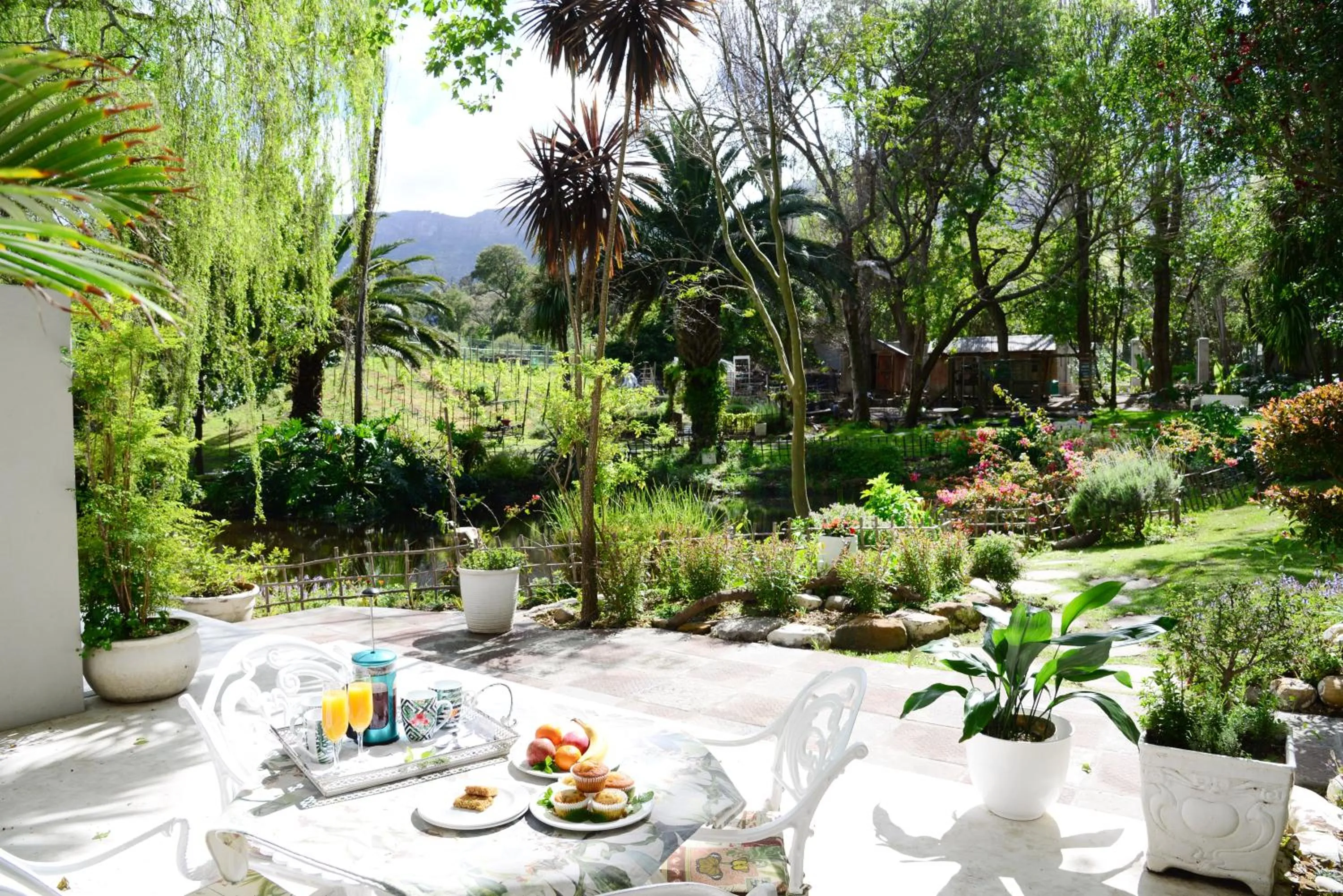 Patio in Waterland Lodge