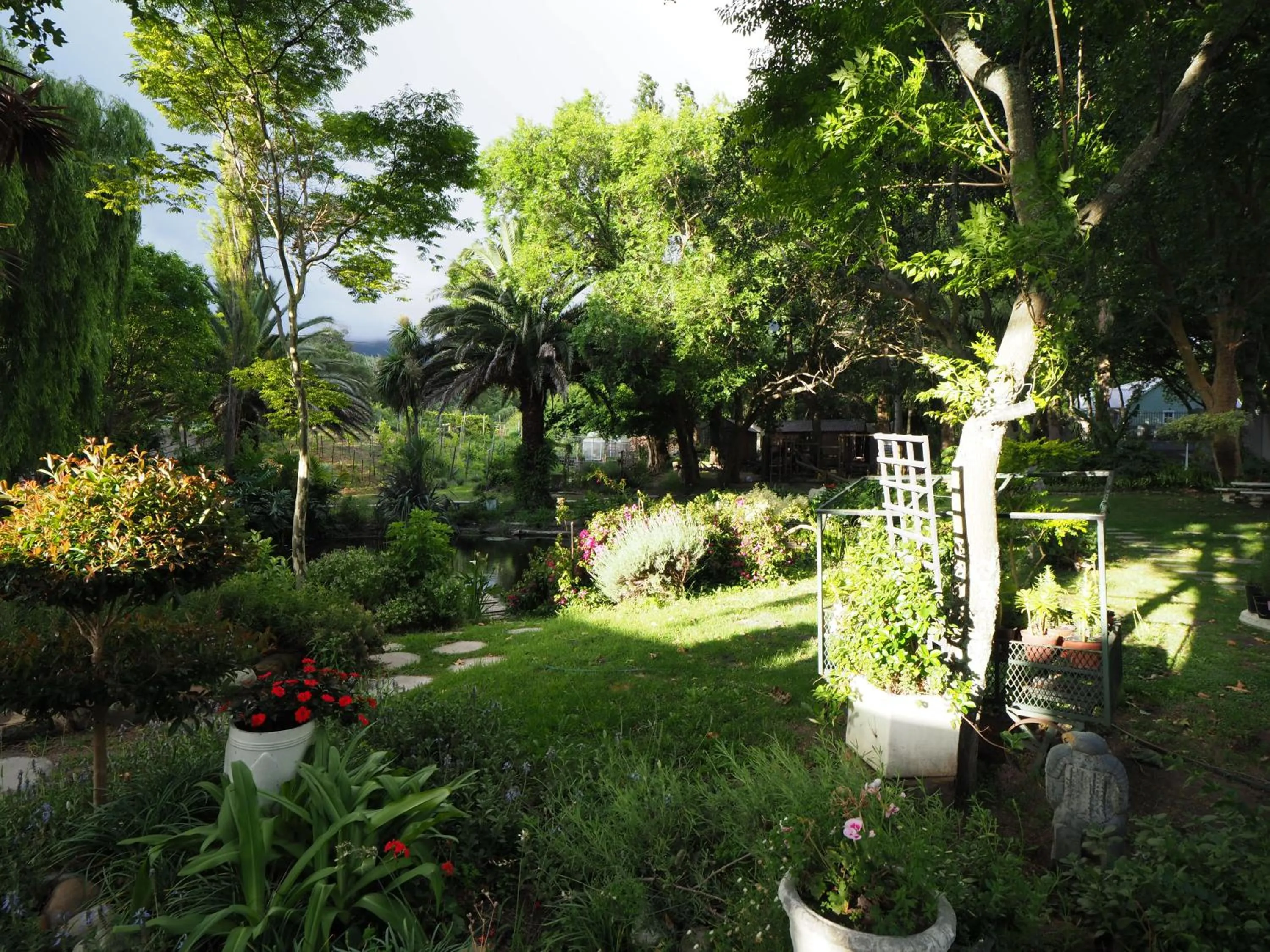 Garden view in Waterland Lodge