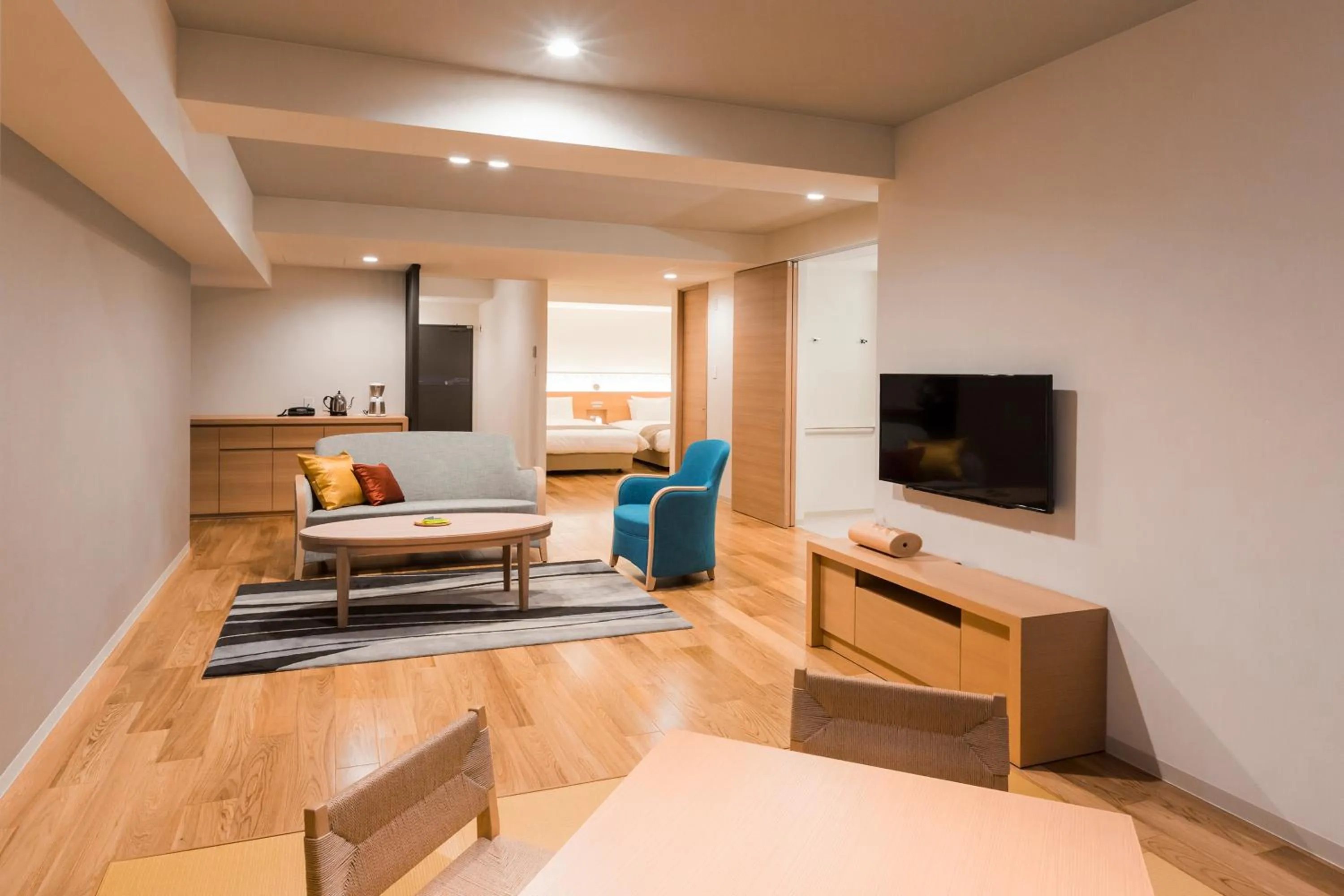 Seating area in HAKODATE Uminokaze