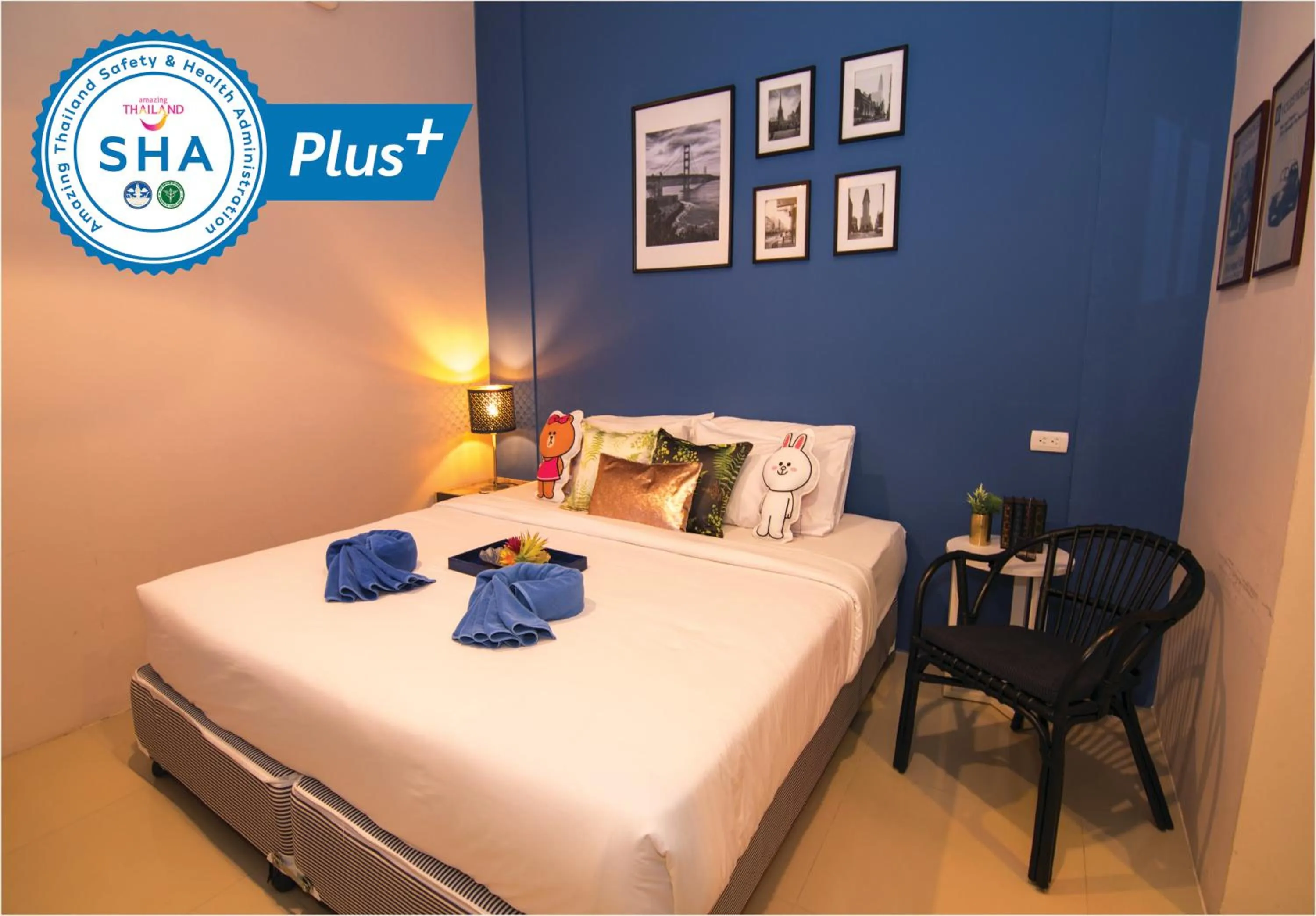 Bedroom, Bed in Pace Residence Pattaya