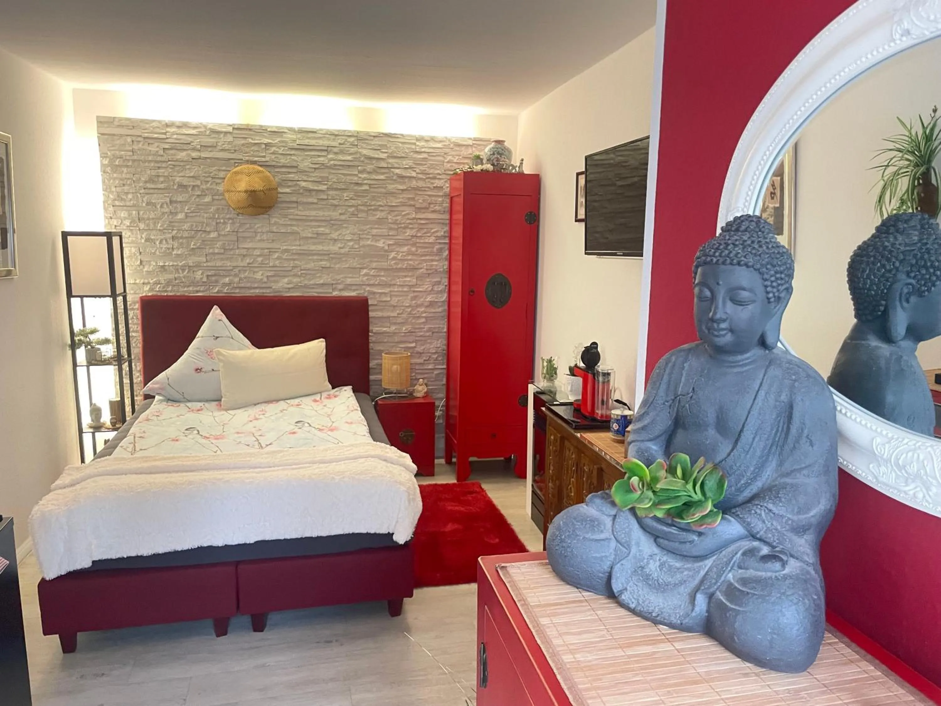 Photo of the whole room, Bed in Gästehaus Köhler