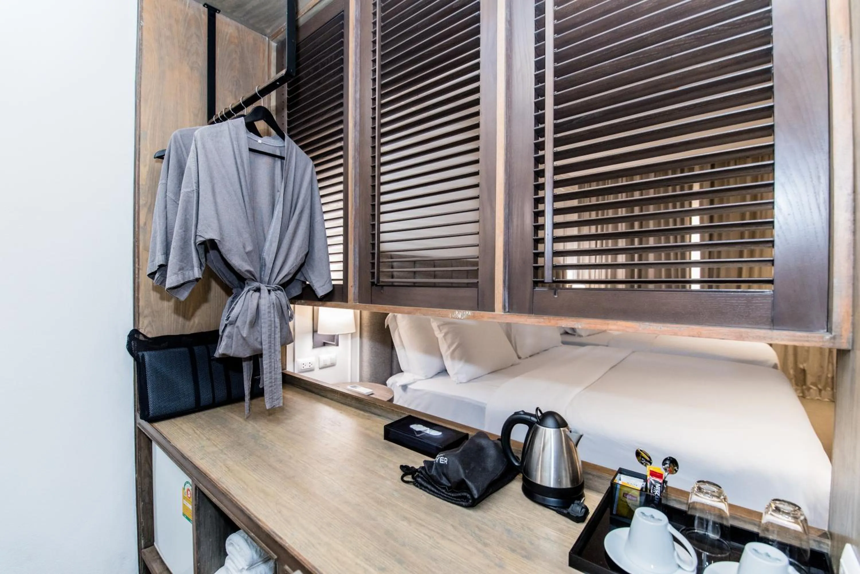 View (from property/room), Bed in Sugar Marina Hotel CLIFFHANGER Aonang