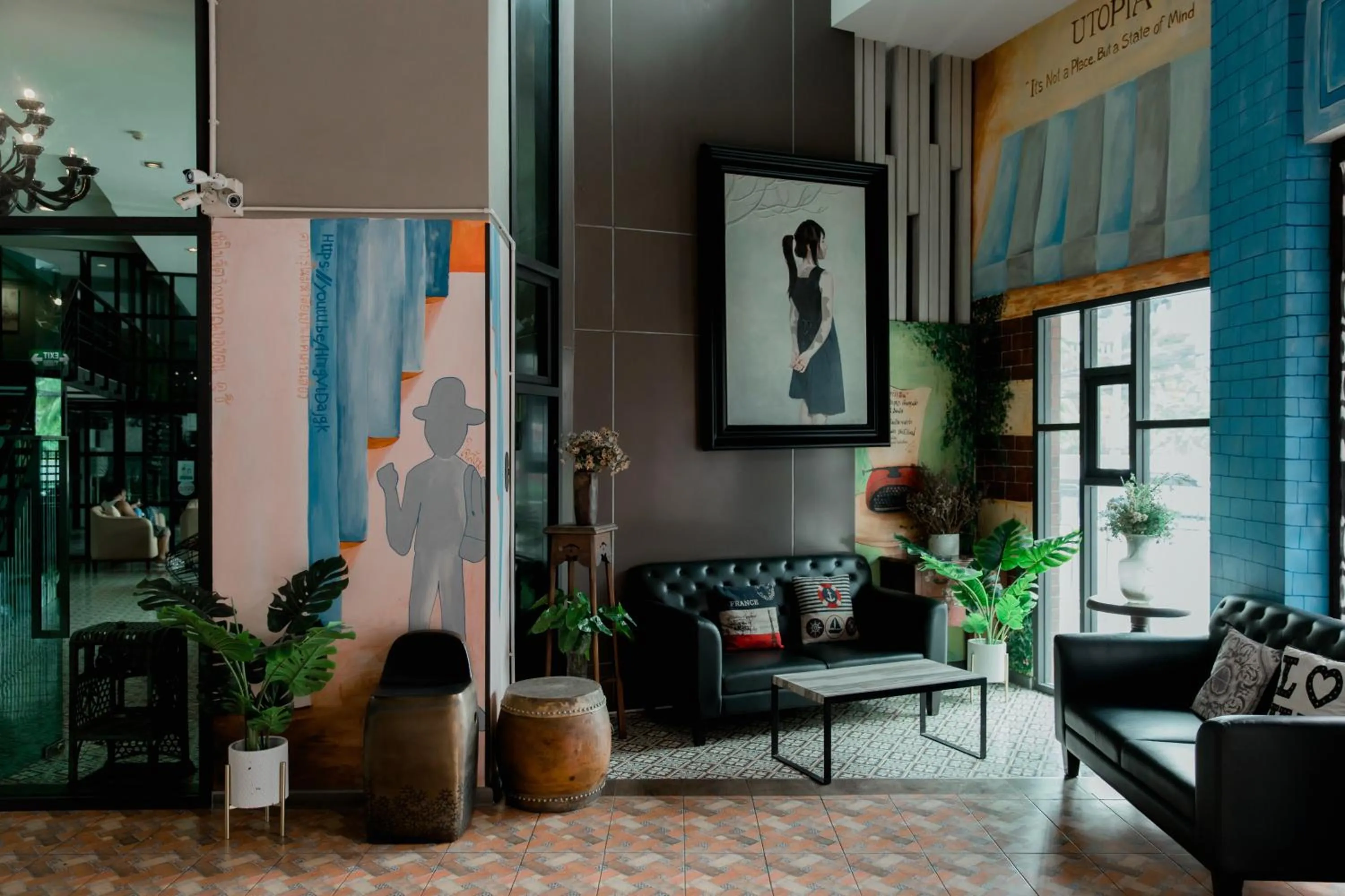 Living room in BB House Khlongtan บีบีเฮ้าส์ คลองตัน