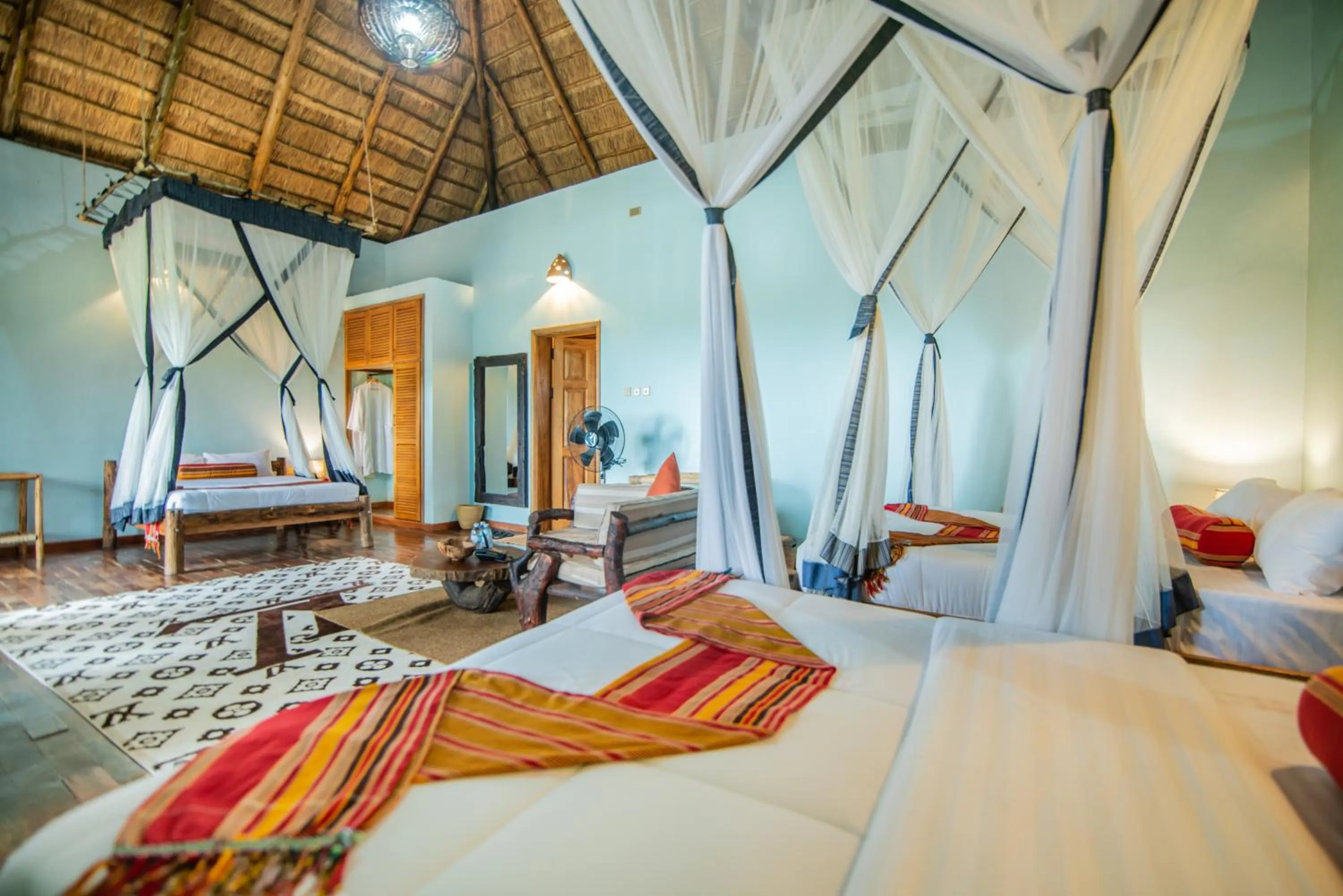 Bed in Buffalo Safari Lodge