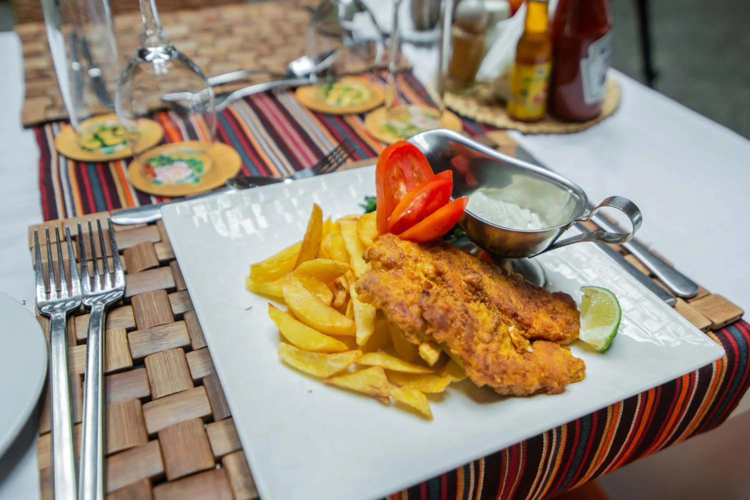 Dining area in Buffalo Safari Lodge